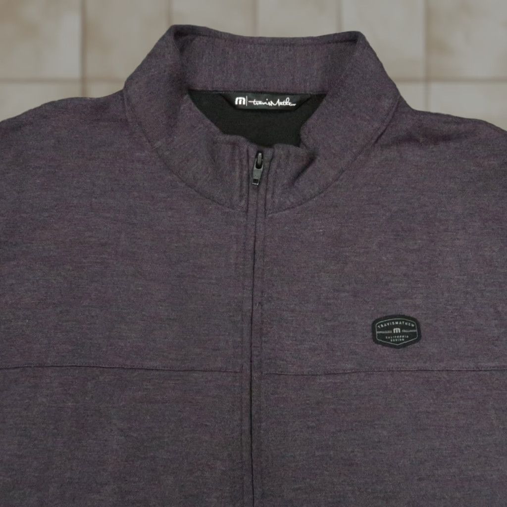 TravisMathew Travis Mathew Jacket Men XL Purple Full Zip Pockets Jacket Size US XL / EU 56 / 4 - 1 Thumbnail