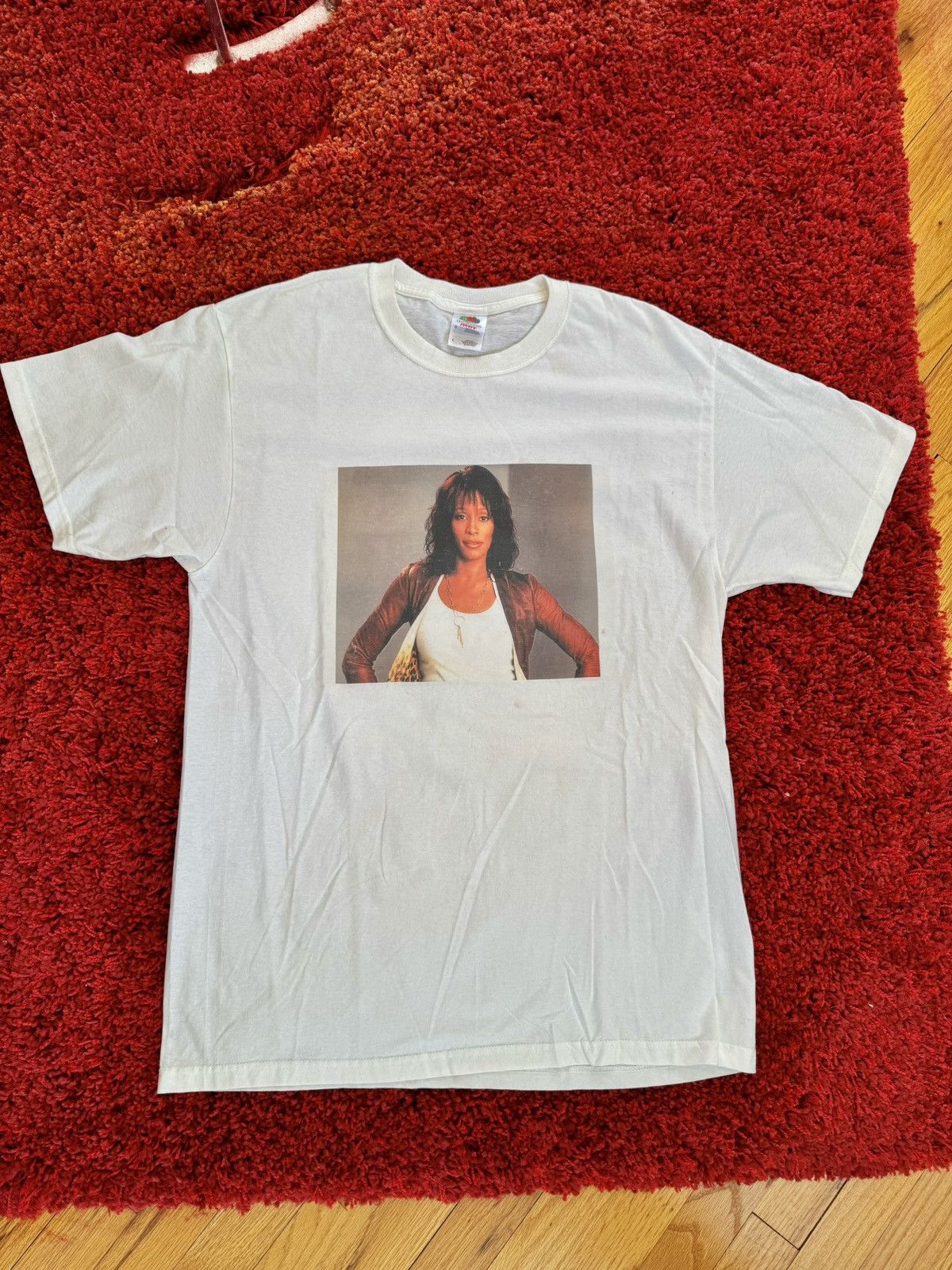Band Tees × Rap Tees × Vintage Whitney Houston 90’s Vintage R&B Rap Box Logo Band T-Shirt Size US L / EU 52-54 / 3 - 2 Thumbnail