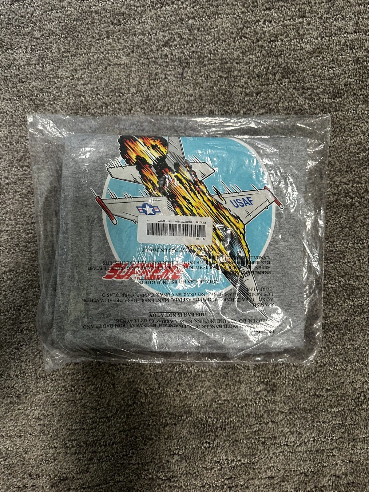 Supreme Supreme Jet Tee Medium New Heather Gray Size US M / EU 48-50 / 2 - 1 Thumbnail