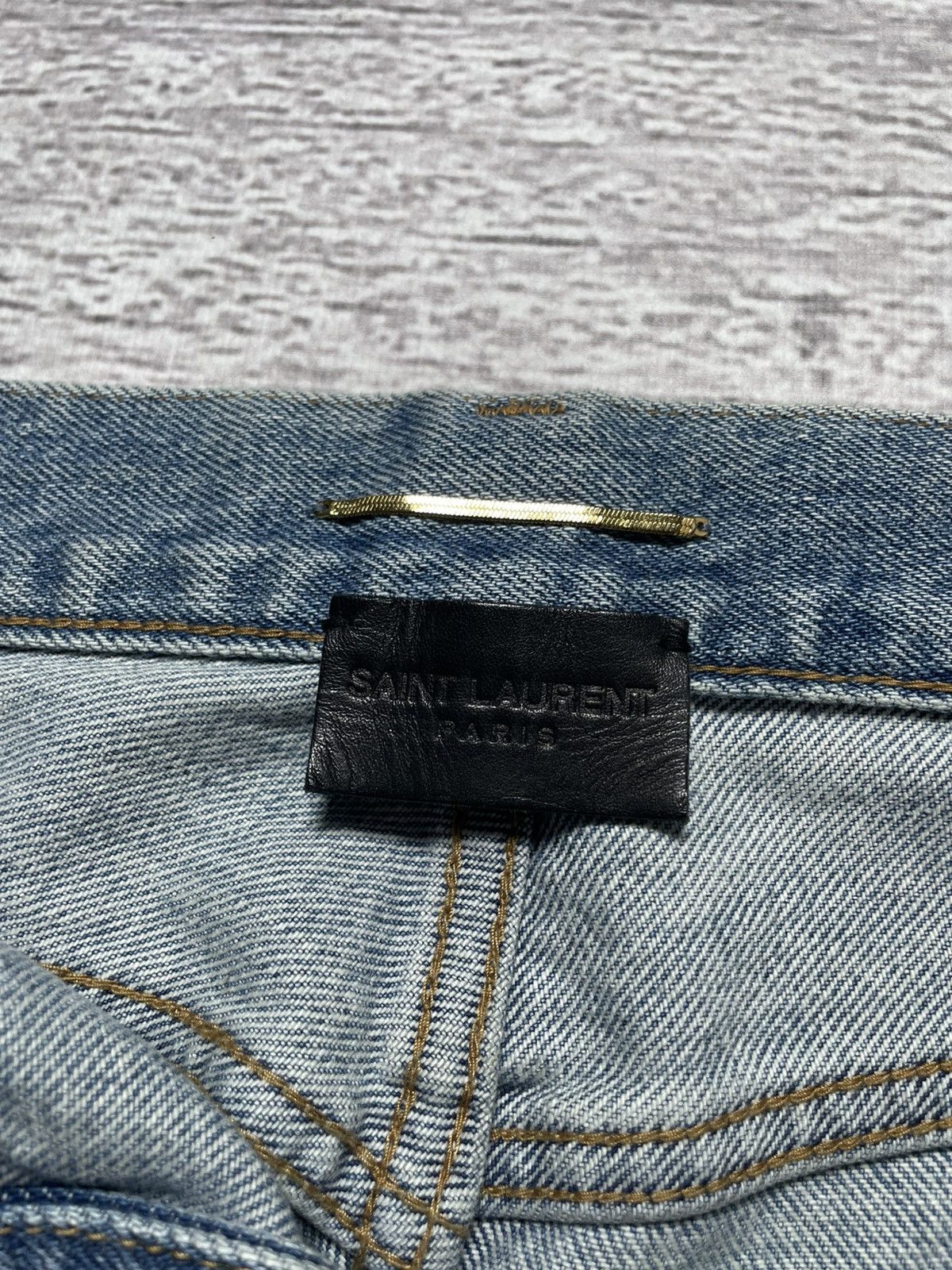 Saint Laurent Paris Saint Laurent Paris D35 Japanese Denim Jeans Size US 27 - 11 Thumbnail
