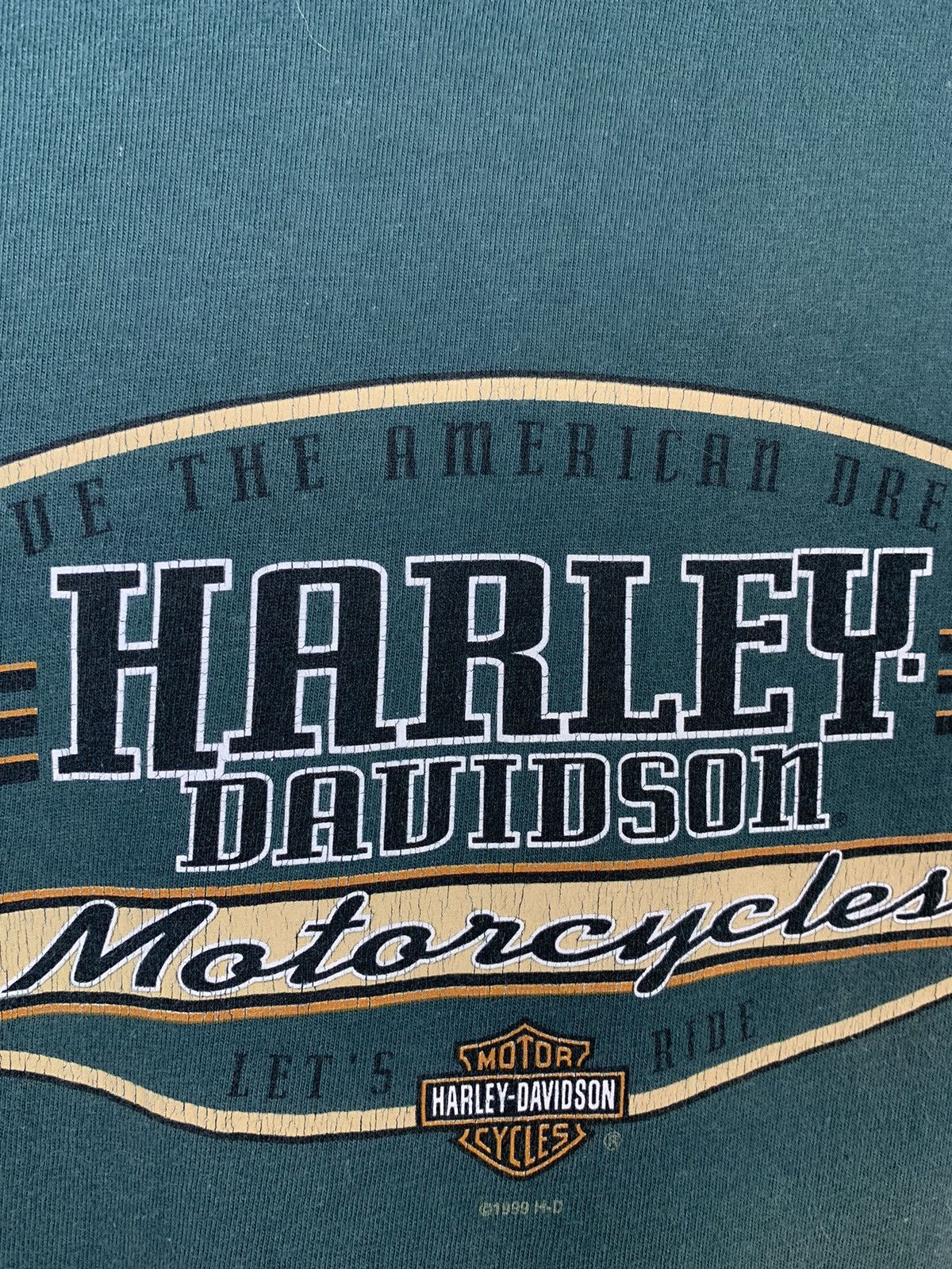 Harley Davidson × Vintage Vintage 90s Harley Davidson Eastside Made in Usa T-shirt Size US L / EU 52-54 / 3 - 9 Thumbnail