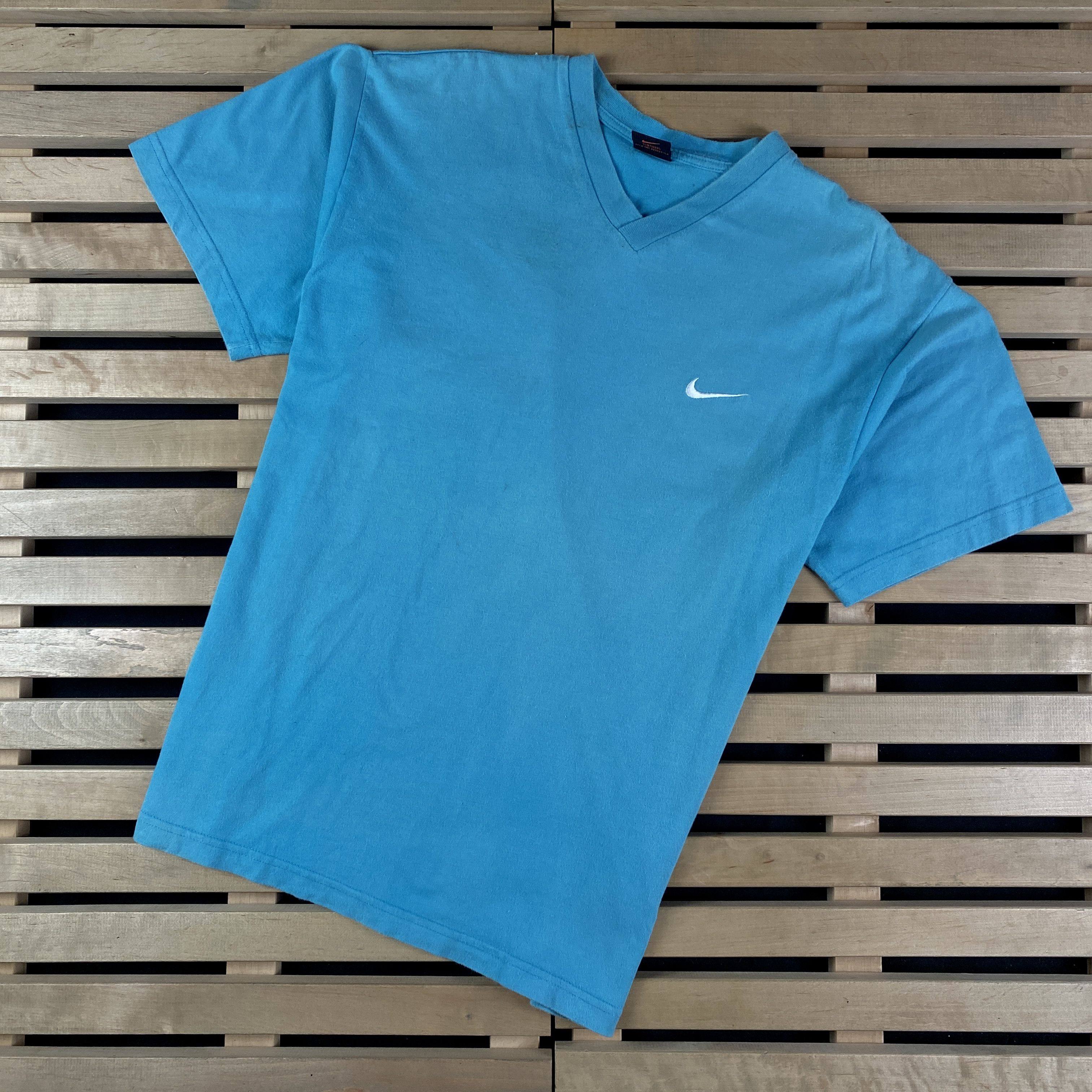 Nike Mens T Shirt Nike Vintage Swoosh Size M Blue Size US M / EU 48-50 / 2 - 1 Thumbnail