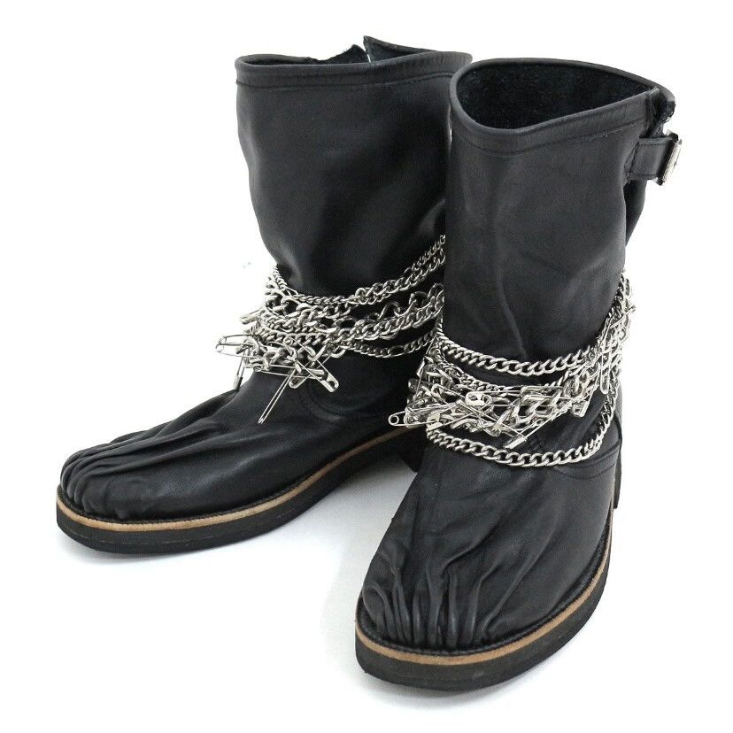 Rei Kawakubo Comme des Garcons Tricot Chain Engineer Boots Size US 7 / IT 37 - 1 Thumbnail