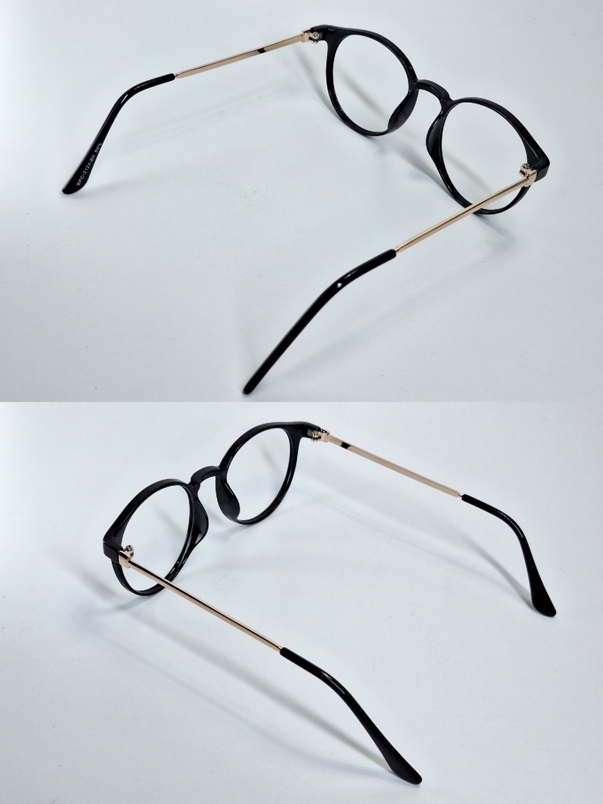 Other 3COINS BPC-2124 Japan Black Gold Boston Eyeglass Frame Size ONE SIZE - 8 Thumbnail
