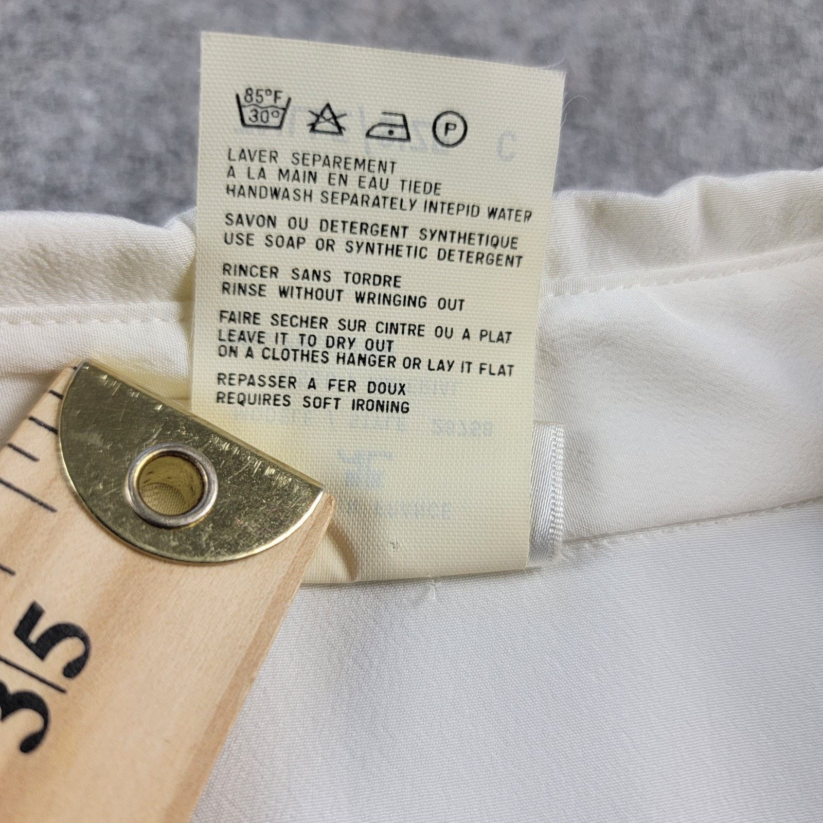 Courreges Courreges Vintage Polyester Pleated Button Down Shirt France Size M / US 6-8 / IT 42-44 - 10 Thumbnail