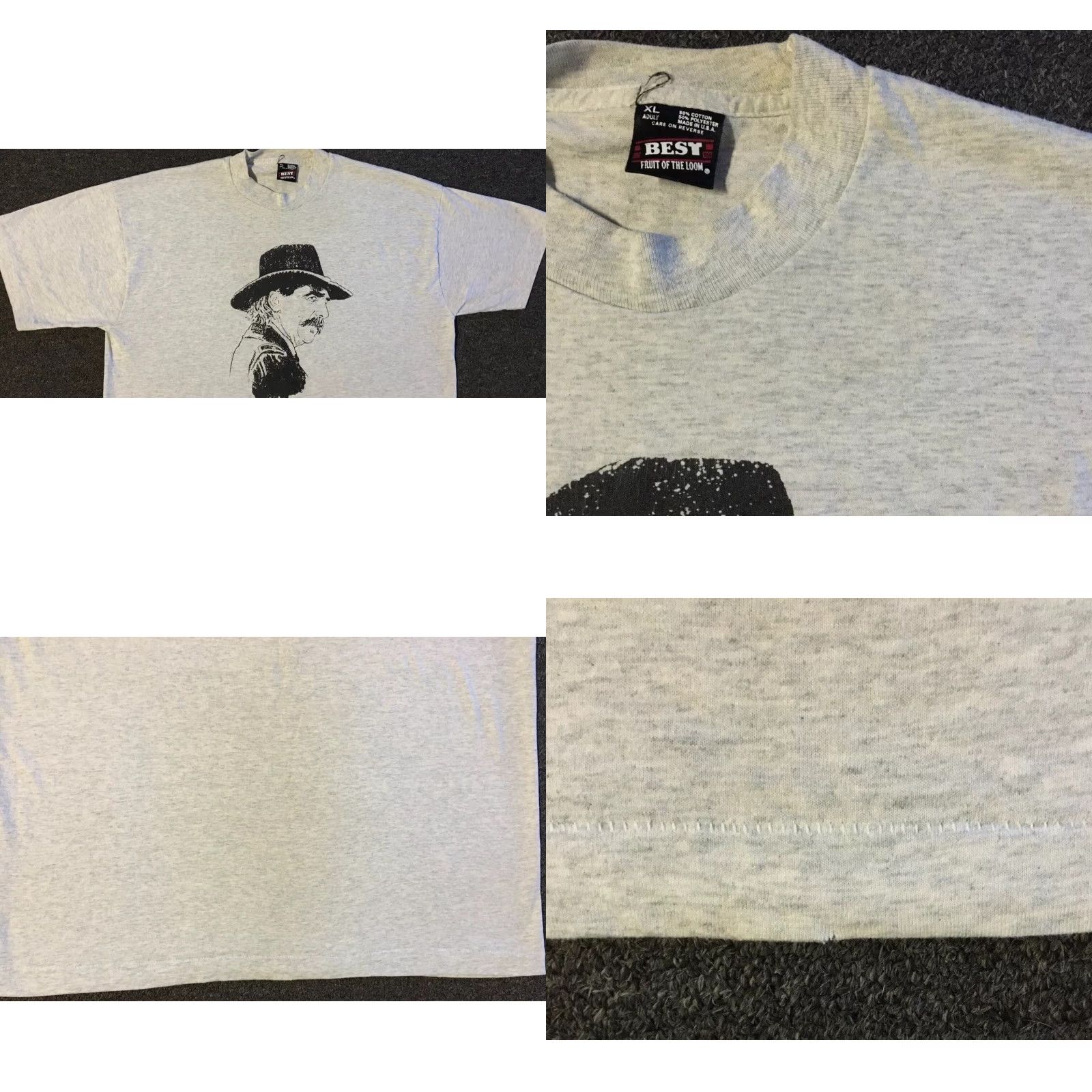 Vintage Vtg 90s Gettysburg Movie Keep A Clear Eye Faded Shirt XL Civil War Army Grunge Nike? Size US XL / EU 56 / 4 - 8 Thumbnail