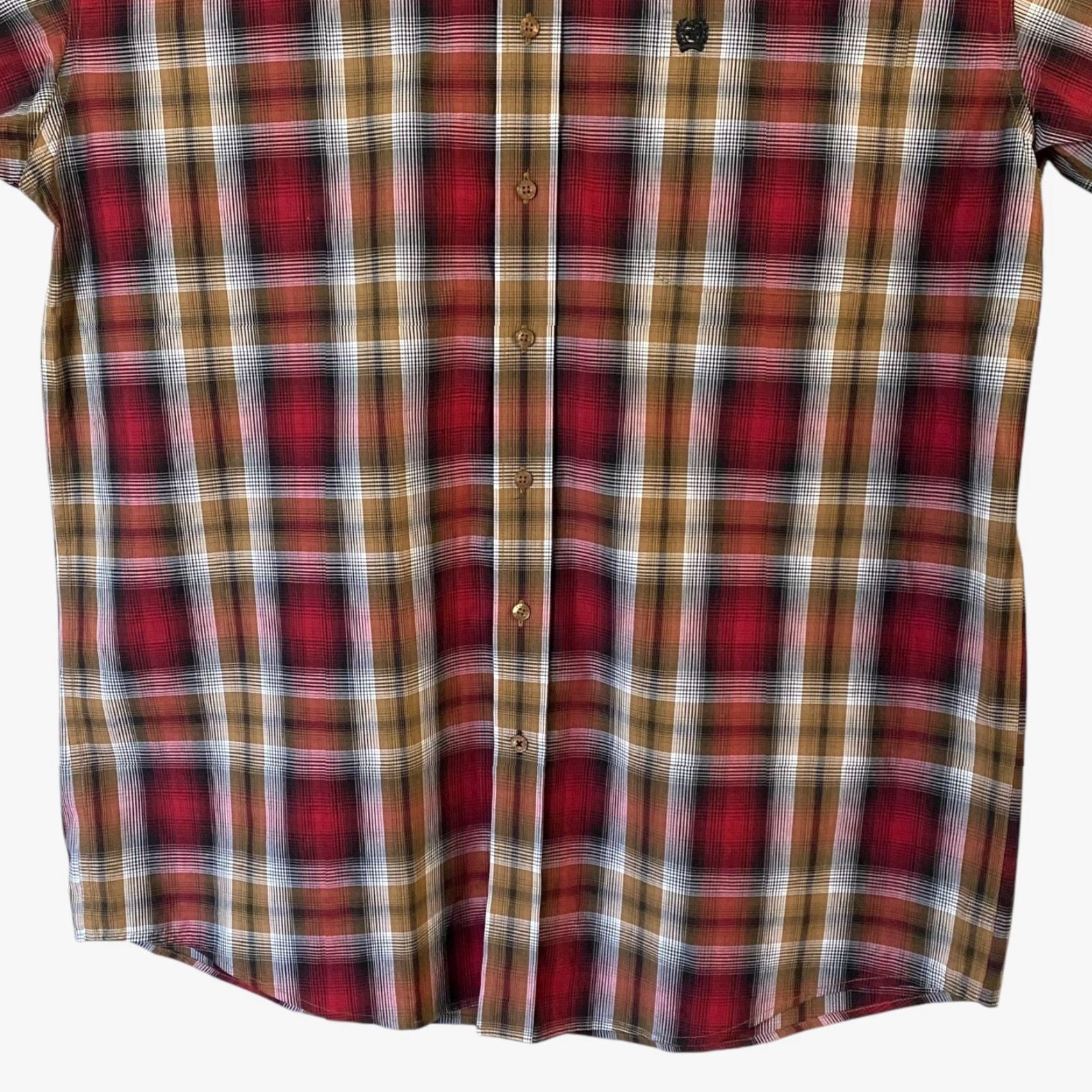 Vintage VINTAGE Cinch Plaid Button-Up Shirt Red Men's XL Reversible Paisley Cuffs Classic Western Size US XL / EU 56 / 4 - 6 Thumbnail