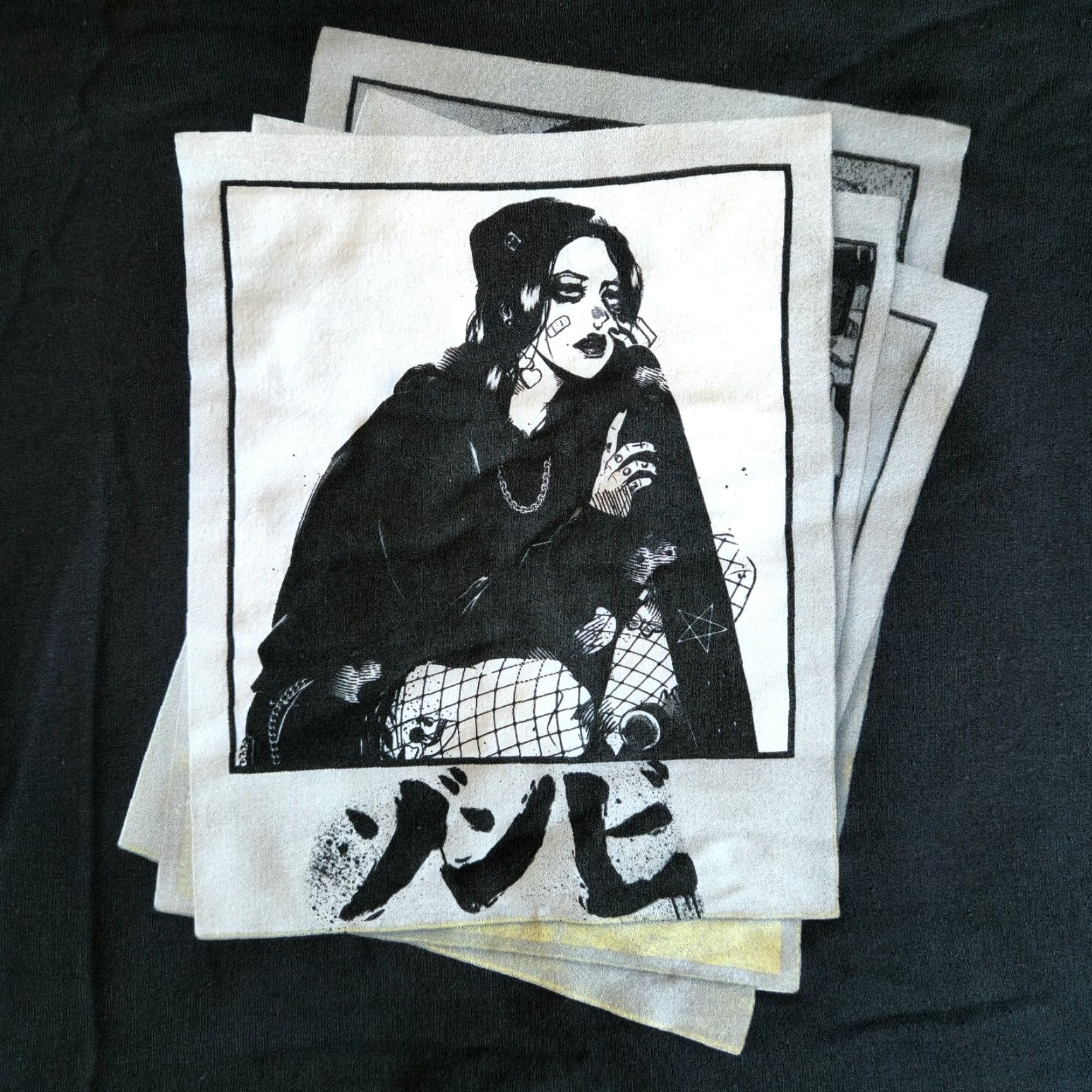 Hot Topic Hot Topic Hoodie Zombie Makeout Club Skater Polaroids Black L Pullover NWT Grunge Punk Emo Unisex Adults Graphic Print Hooded Long Sleeve Size US L / EU 52-54 / 3 - 3 Thumbnail