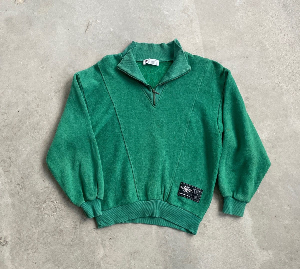 Cerruti 1881 × Vintage VINTAGE CERRUTI 1881 MADE IN ITALY HALF ZIPPER SWEATSHIRT Size US M / EU 48-50 / 2 - 1 Thumbnail