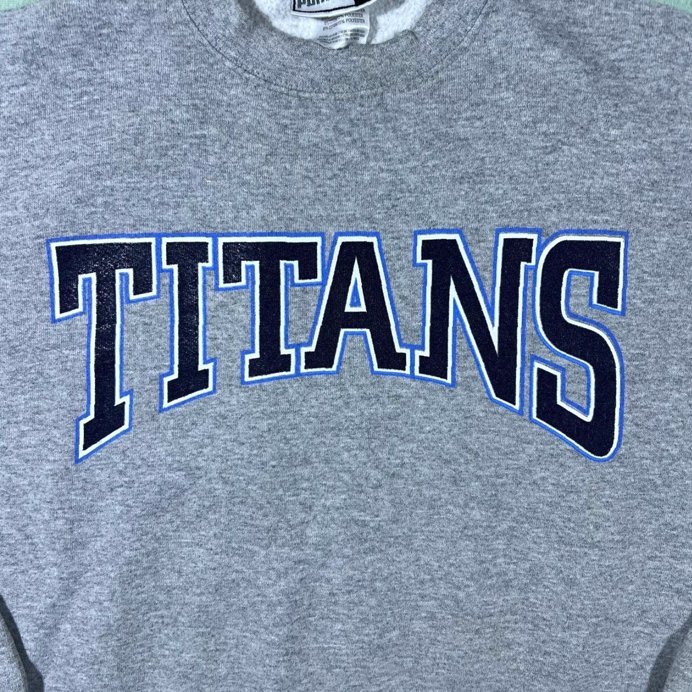 Puma VINTAGE Puma NFL Tennessee Titans Football Graphic Grey Sweatshirt XL Men Size US XL / EU 56 / 4 - 3 Thumbnail