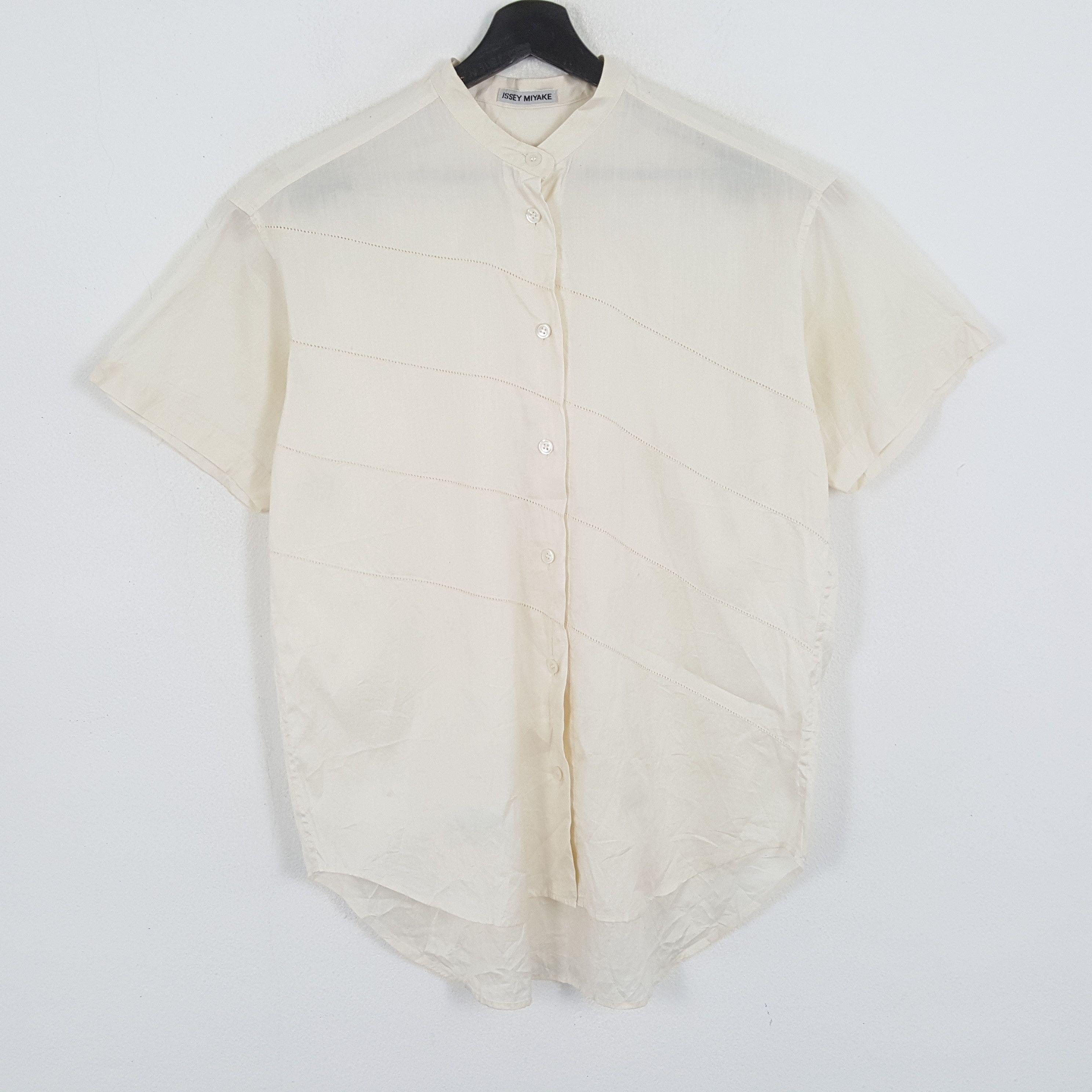 Designer × Issey Miyake × Vintage ISSEY MIYAKE Japanese Designer Fashion Casual Style Shirt Size US M / EU 48-50 / 2 - 1 Thumbnail