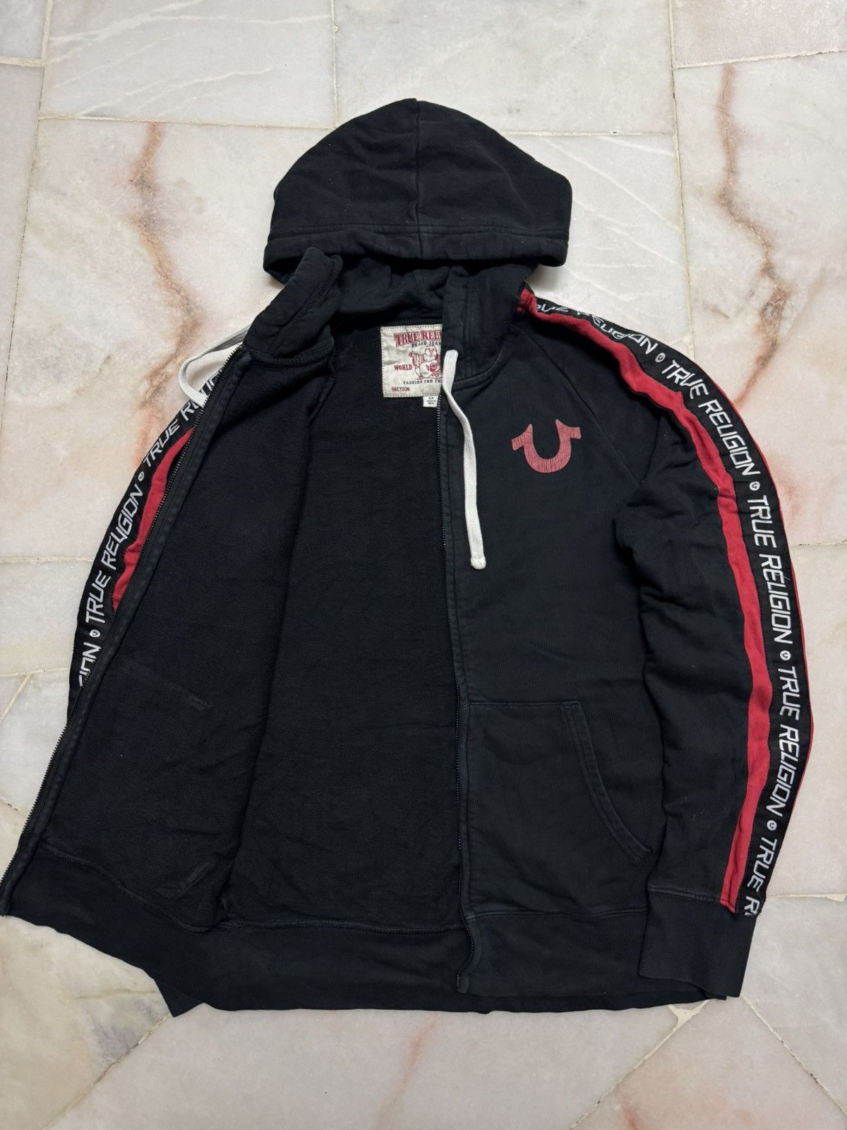 True Religion 💥VINTAGE Y2K TRUE RELIGION SIDETAP HOODIE ZIPPER RARE STYLE Size US S / EU 44-46 / 1 - 9 Thumbnail