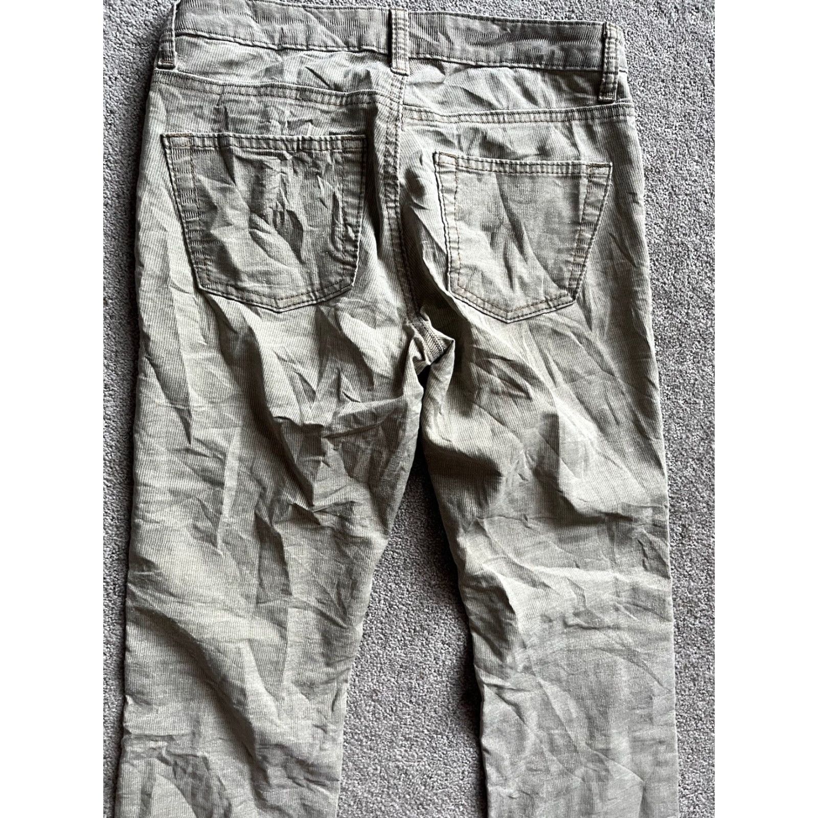 Gap VTG Gap Long And Lean Pants Womens 1R Beige Fine Corduroy Stretchy Boot Cut Pants Size 25" / US 0 / IT 36 - 4 Thumbnail