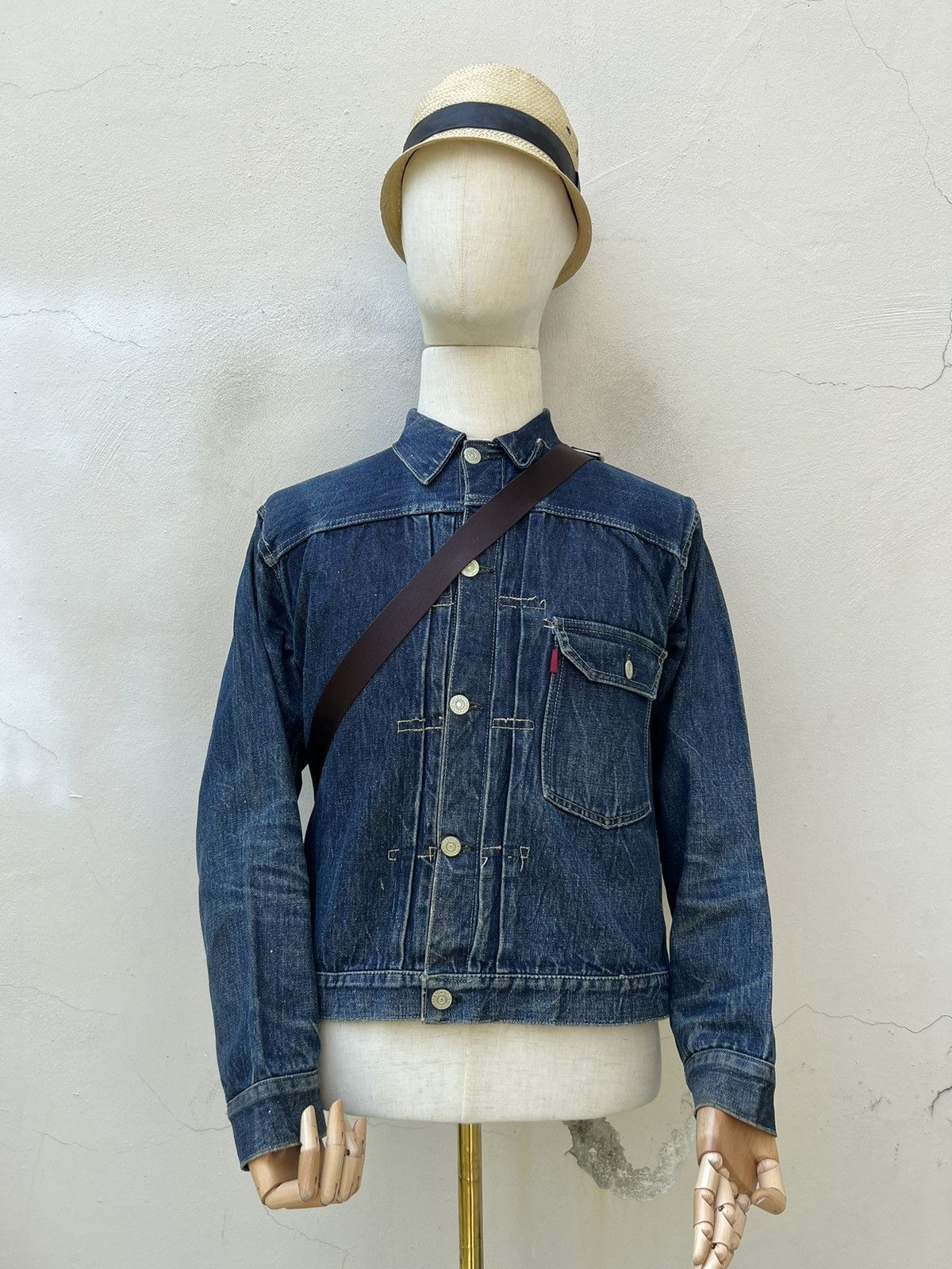 Yohji Yamamoto Vintage Yohji Yamamoto Hybrid Patina Leather Sling Bag Size ONE SIZE - 5 Thumbnail