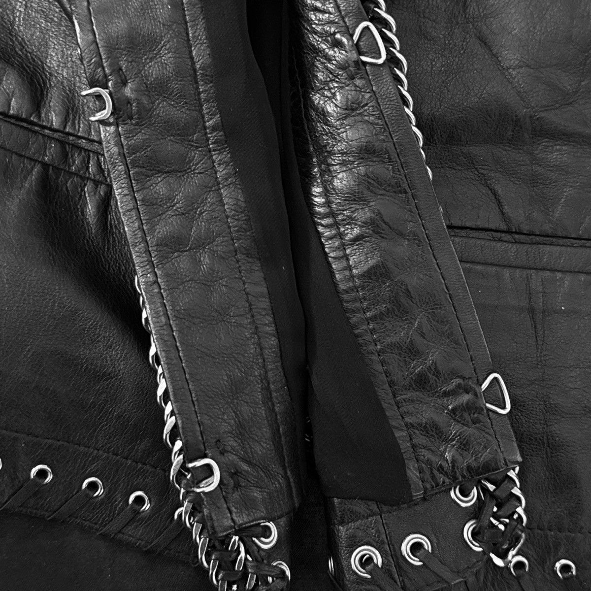 Roberto Cavalli Runway Roberto Cavalli archival leather jacket Size M / US 6-8 / IT 42-44 - 9 Thumbnail