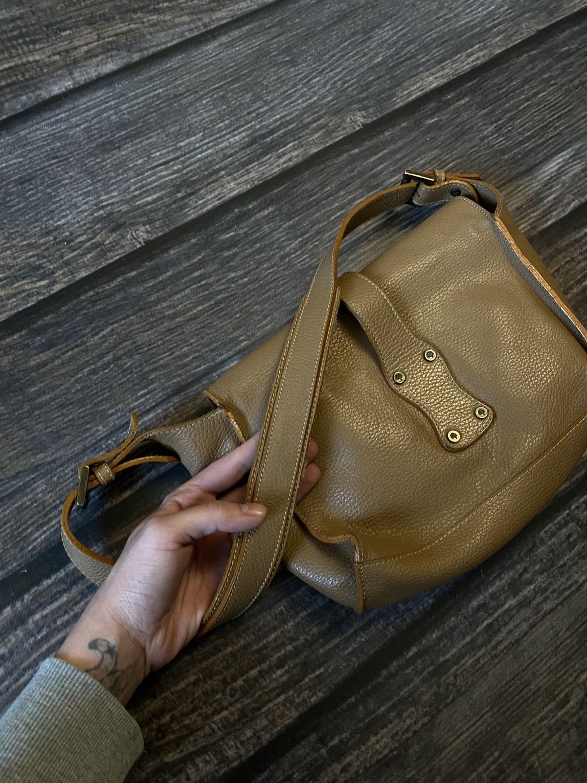 Mulberry × Vintage MULBERRY leather messenger bag Size ONE SIZE - 12 Thumbnail