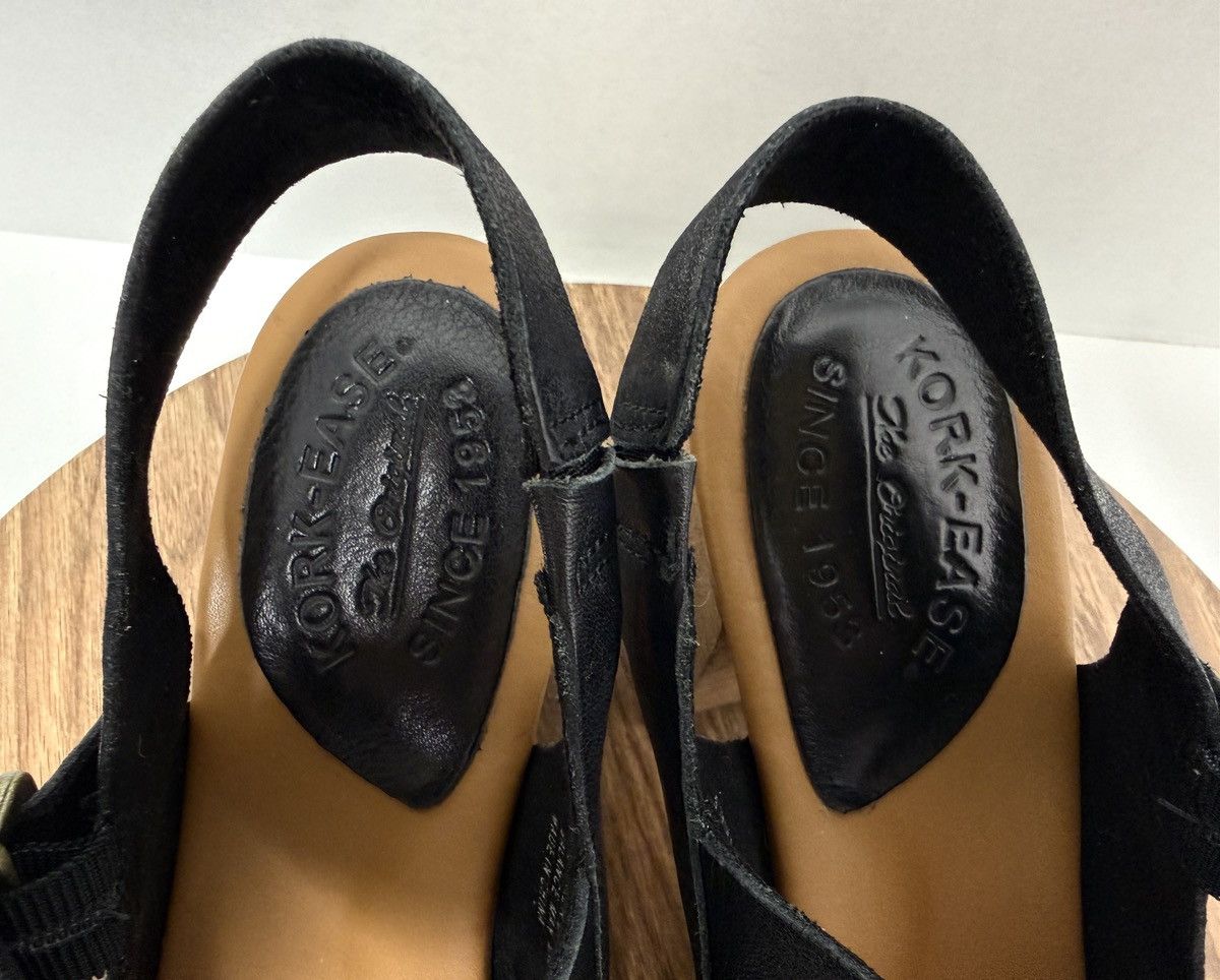 Kork-Ease Kork-Ease Vanya Slingback Platform Black Leather Sandals Size US 9 / IT 39 - 9 Thumbnail