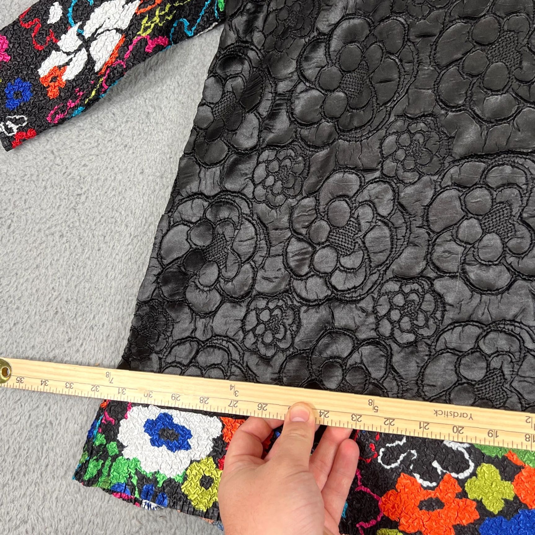 Vintage Berek Blouse Womens XL Floral Print Oversized Crinkle Stretch Womens Size XL / US 12-14 / IT 48-50 - 2 Thumbnail