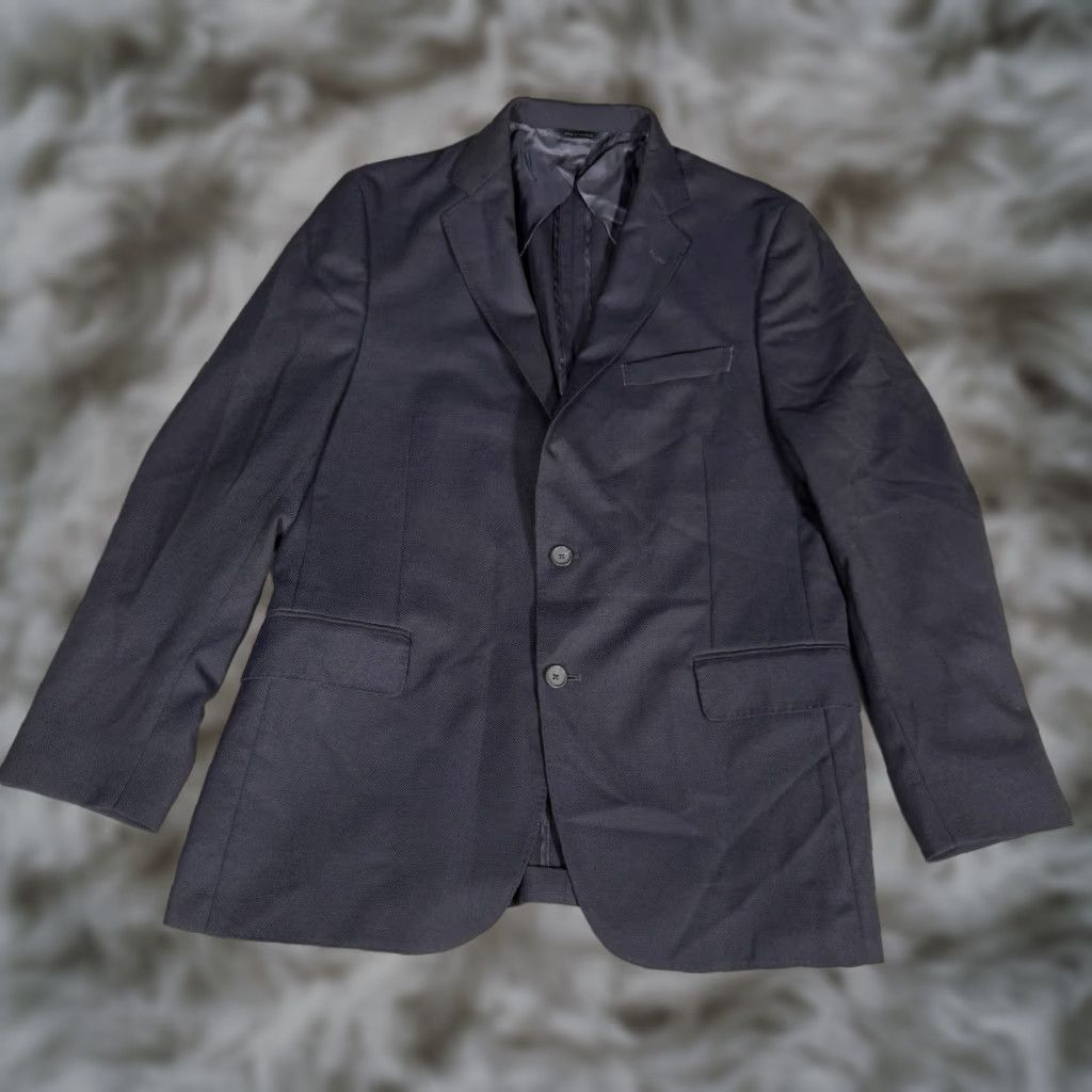 Brooks Brothers Brooks Brothers Classic Blazer Jacket Mens 42R Wool Navy Blue Single-Breasted Two-Button 2 Piece Slim Regular Casual Business Coat Size 42R - 1 Thumbnail