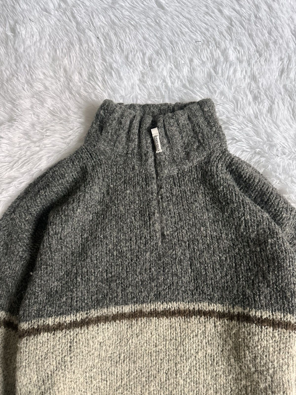Giorgio Armani 90’s Armani Jeans Quater Zip Knitwear Size US XL / EU 56 / 4 - 5 Thumbnail