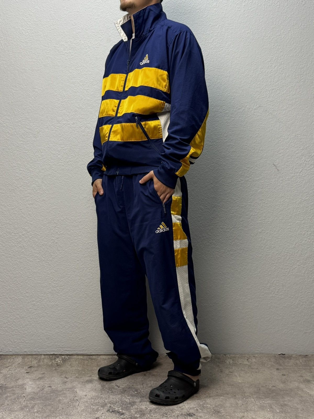 Adidas Vintage Suits Adidas Nylon Y2K streetwear 00s Nike Style Y-3 Size US L / EU 52-54 / 3 - 3 Thumbnail