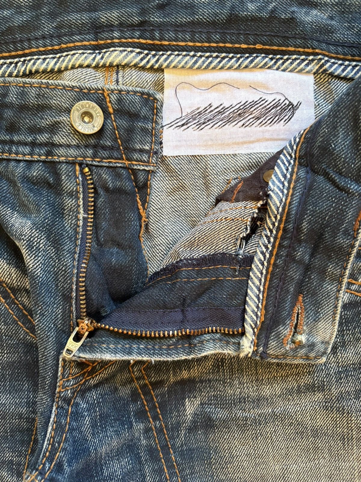 Japanese Brand Vintage Japanese Brand Mud Wash Distressed Bootcut Jeans Size US 33 - 9 Thumbnail