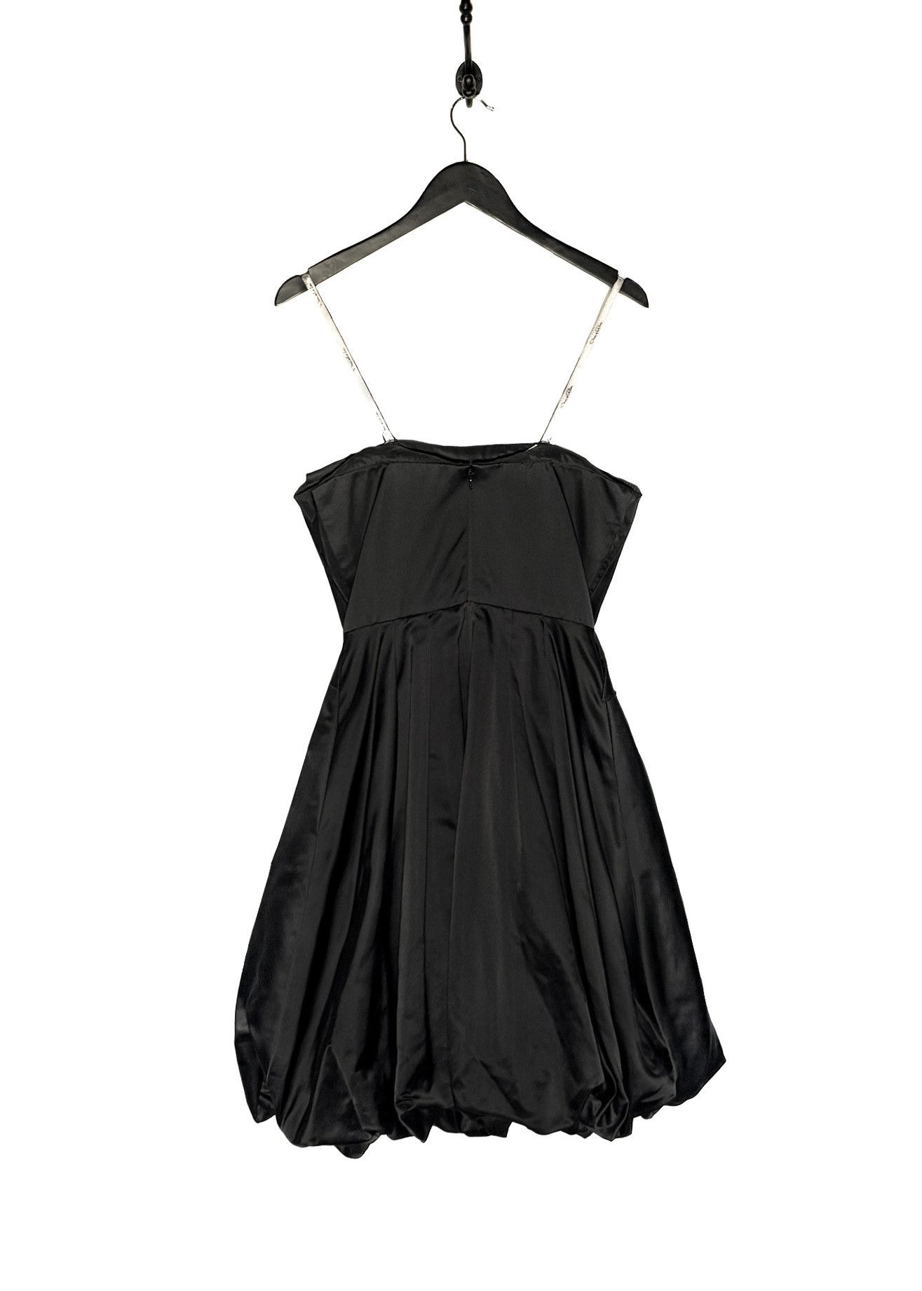 Oscar De La Renta Oscar De La Renta PF12 Black Silk Bustier Balloon Dress Size S / US 4 / IT 40 - 4 Thumbnail