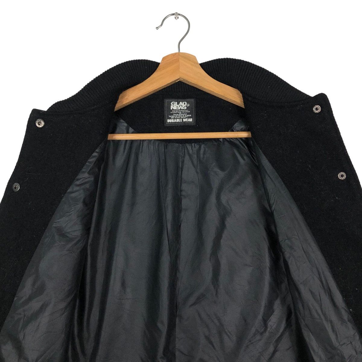 Japanese Brand 🔥Vtg Varsity Jacket Bomber Glad News Skeleton Big Logo Size US M / EU 48-50 / 2 - 12 Thumbnail