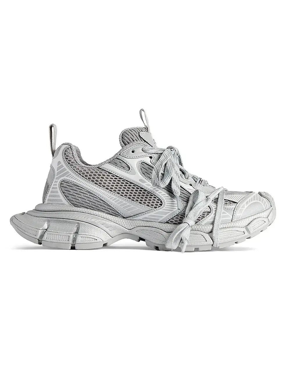 Balenciaga o1w1db10526 3XL Reflective Sneakers in Grey Size US 10 / IT 40 - 1 Thumbnail