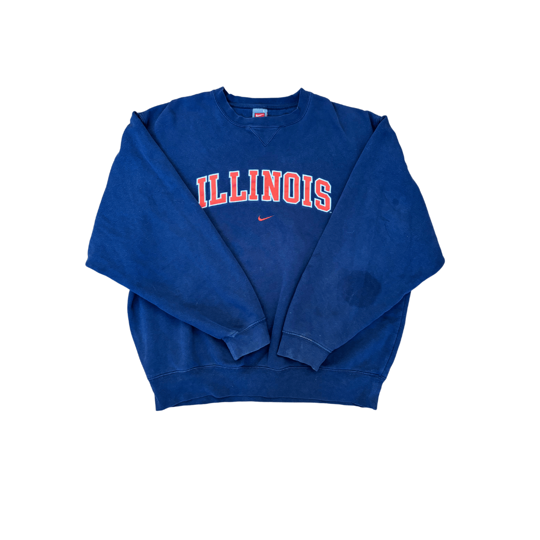 Nike Vintage x Illinois Collegiete Sweatshirt Size US L / EU 52-54 / 3 - 1 Preview