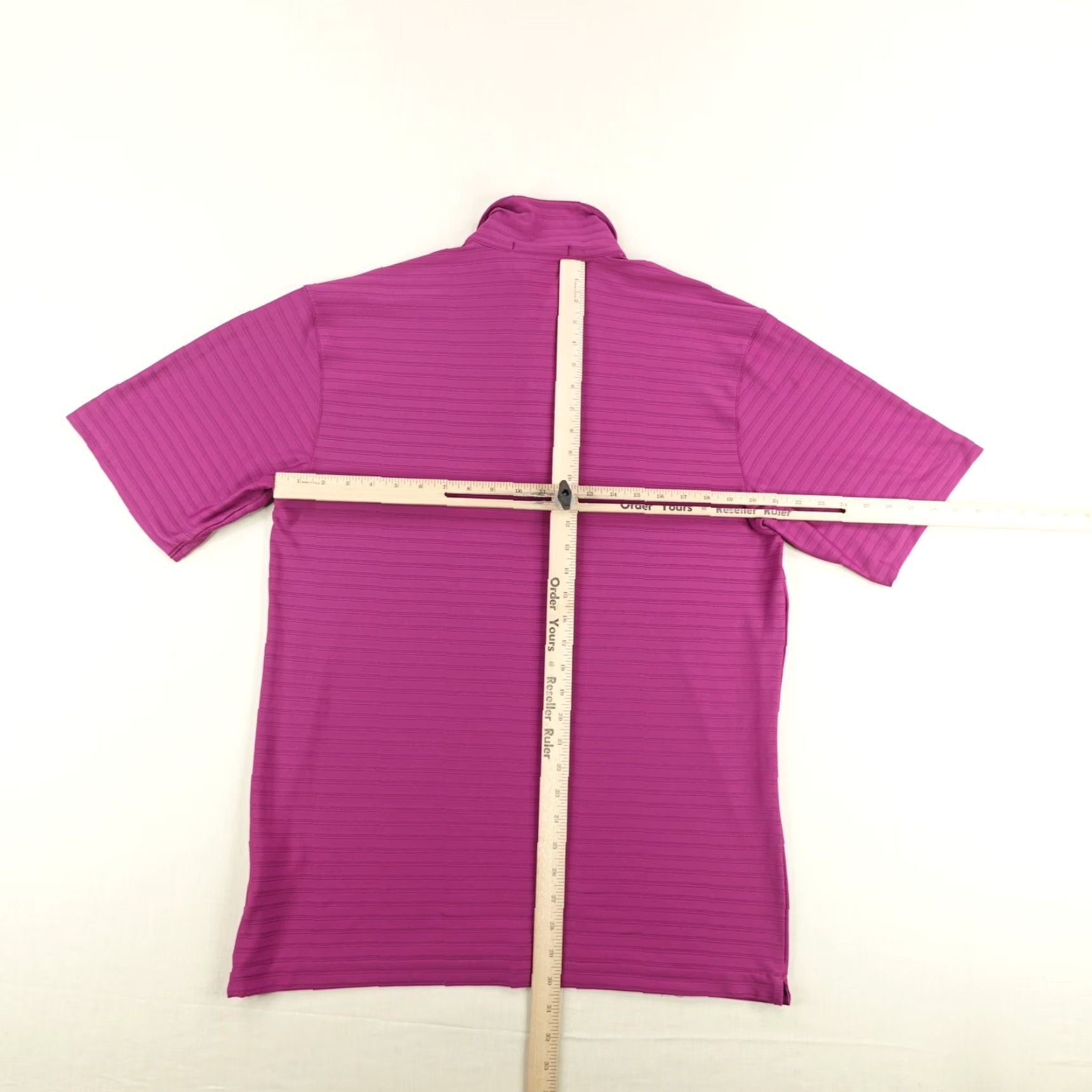 Nike Nike Polo Shirt Medium Purple Stripes Tiger Woods Collection Performance Golf Size US M / EU 48-50 / 2 - 6 Thumbnail