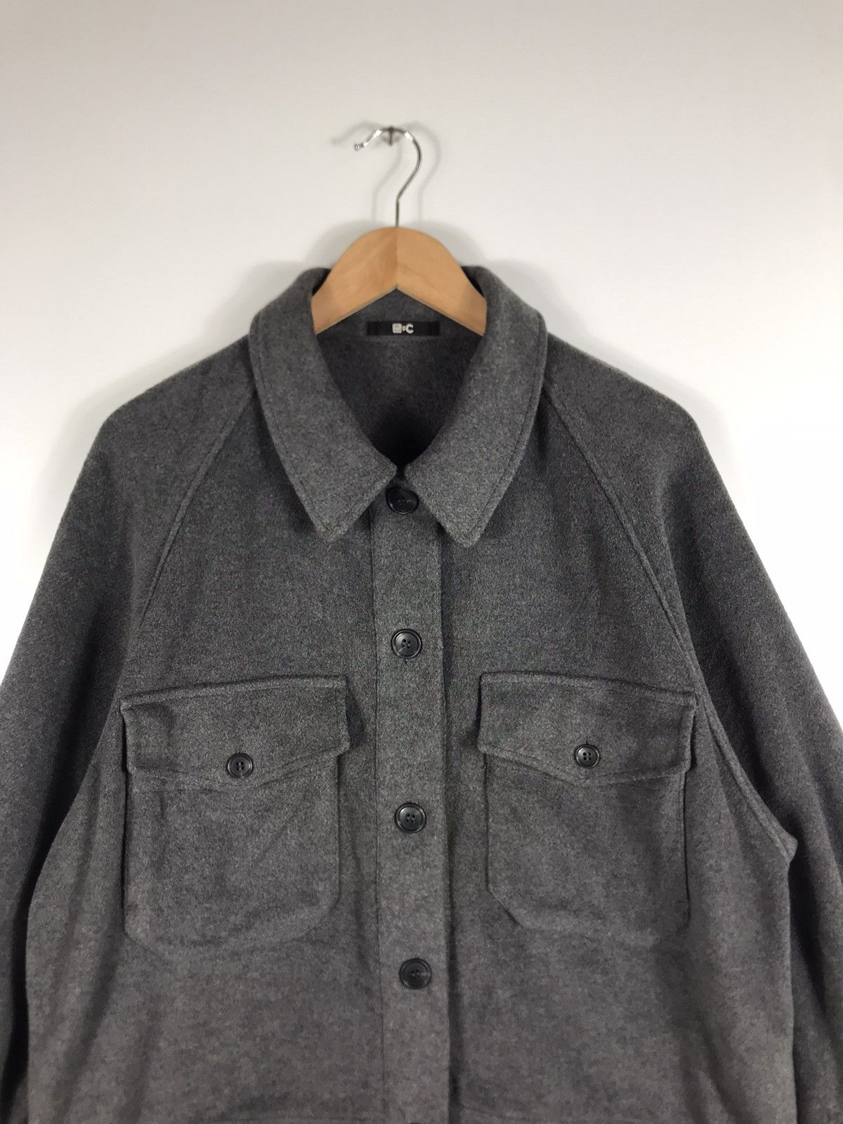 Japanese Brand × Uniqlo 🔥Uniqlo:C Winter Wool Button Chore Style Jacket Size US L / EU 52-54 / 3 - 4 Thumbnail