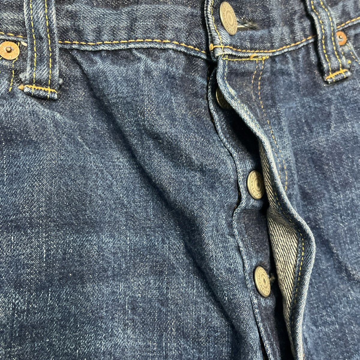 Sugar Cane Vintage Sugar Cane 1947 Selvedge Jeans Mens 38x28 Loose Fit Size US 36 / EU 52 - 6 Thumbnail