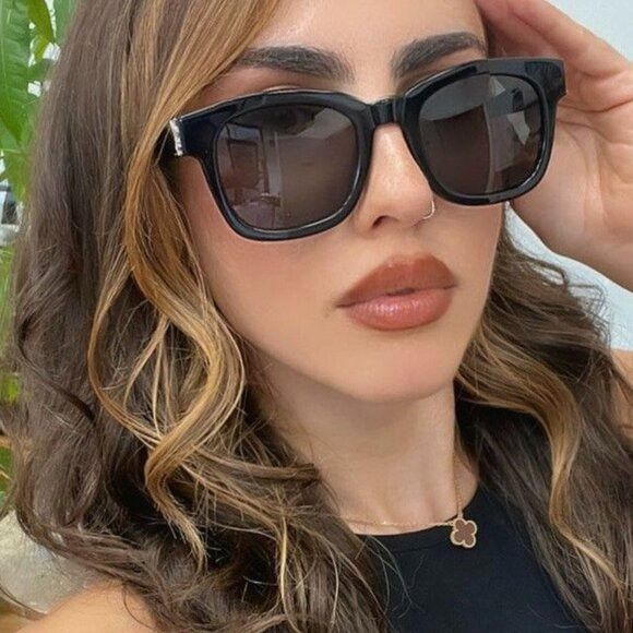 Saint Laurent Paris 🕶️ New Saint Laurent SLM124 001 Sunglasses - Black Frame Size ONE SIZE - 3 Thumbnail