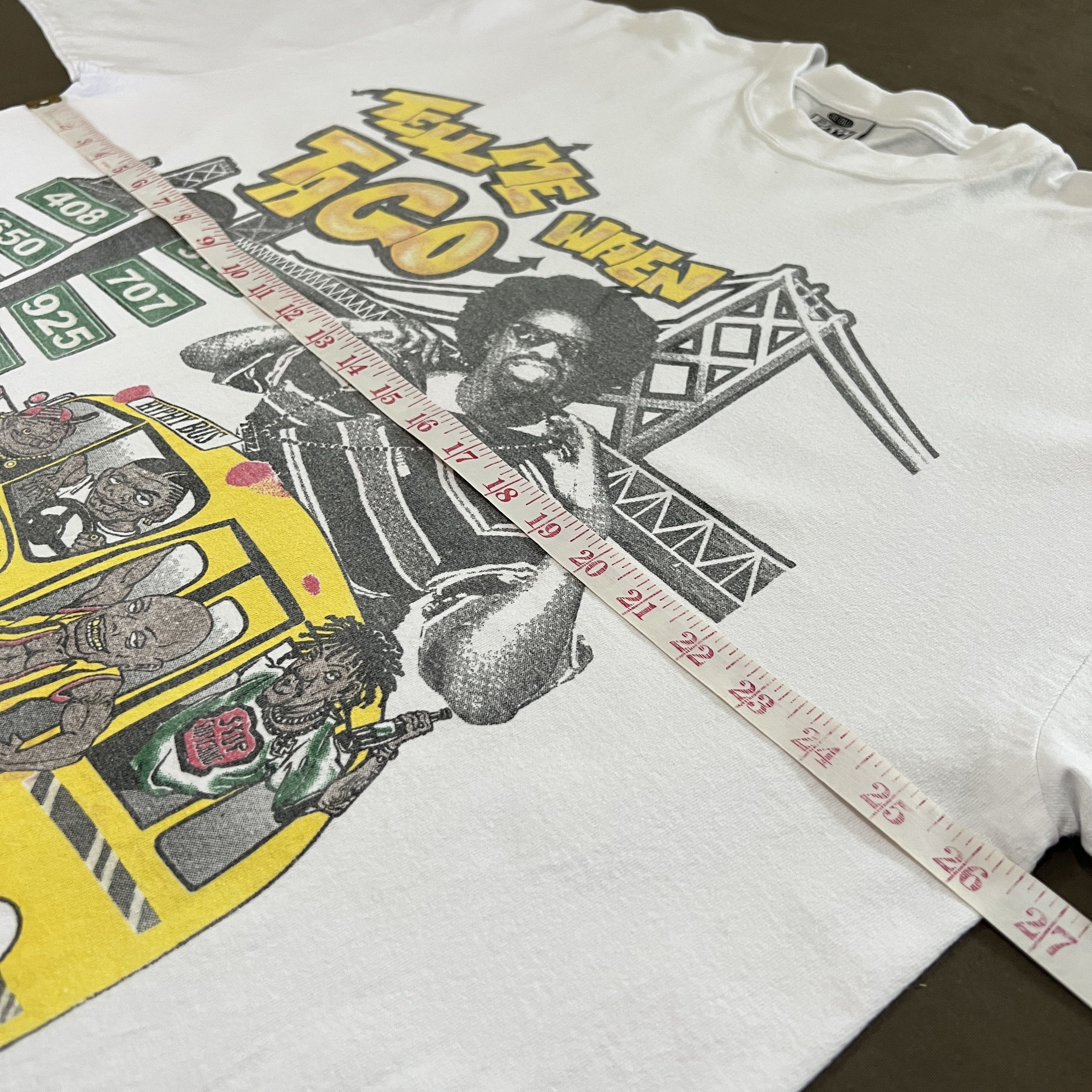 Rap Tees × Vintage Vintage Mac Dre Yellow Bus Tee THIZZ go dumb go xtreme Size US XXL / EU 58 / 5 - 13 Thumbnail