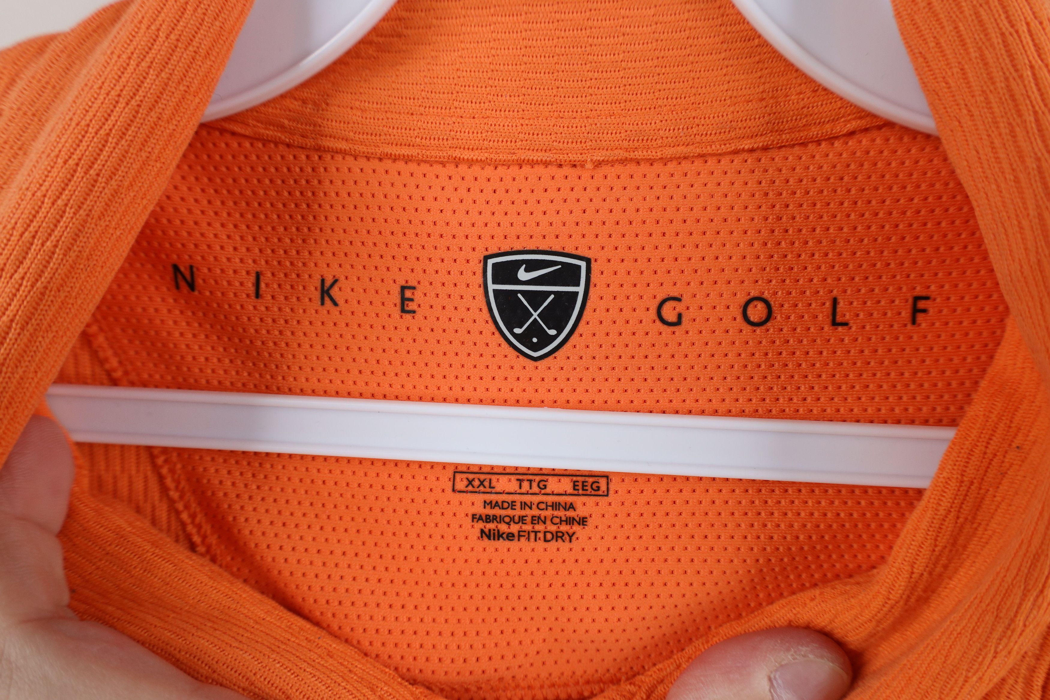 Nike Vintage Y2K Nike Golf Scott Mini Swoosh Thermal Knit Polo Size US XXL / EU 58 / 5 - 9 Thumbnail