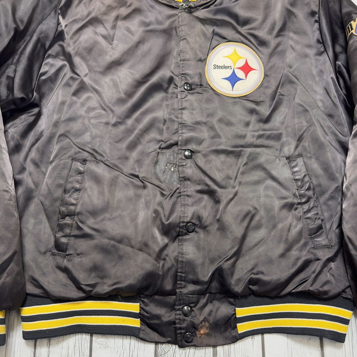 Chalk Line × NFL × Vintage Vintage Pittsburgh Steelers jacket Size US XL / EU 56 / 4 - 3 Thumbnail