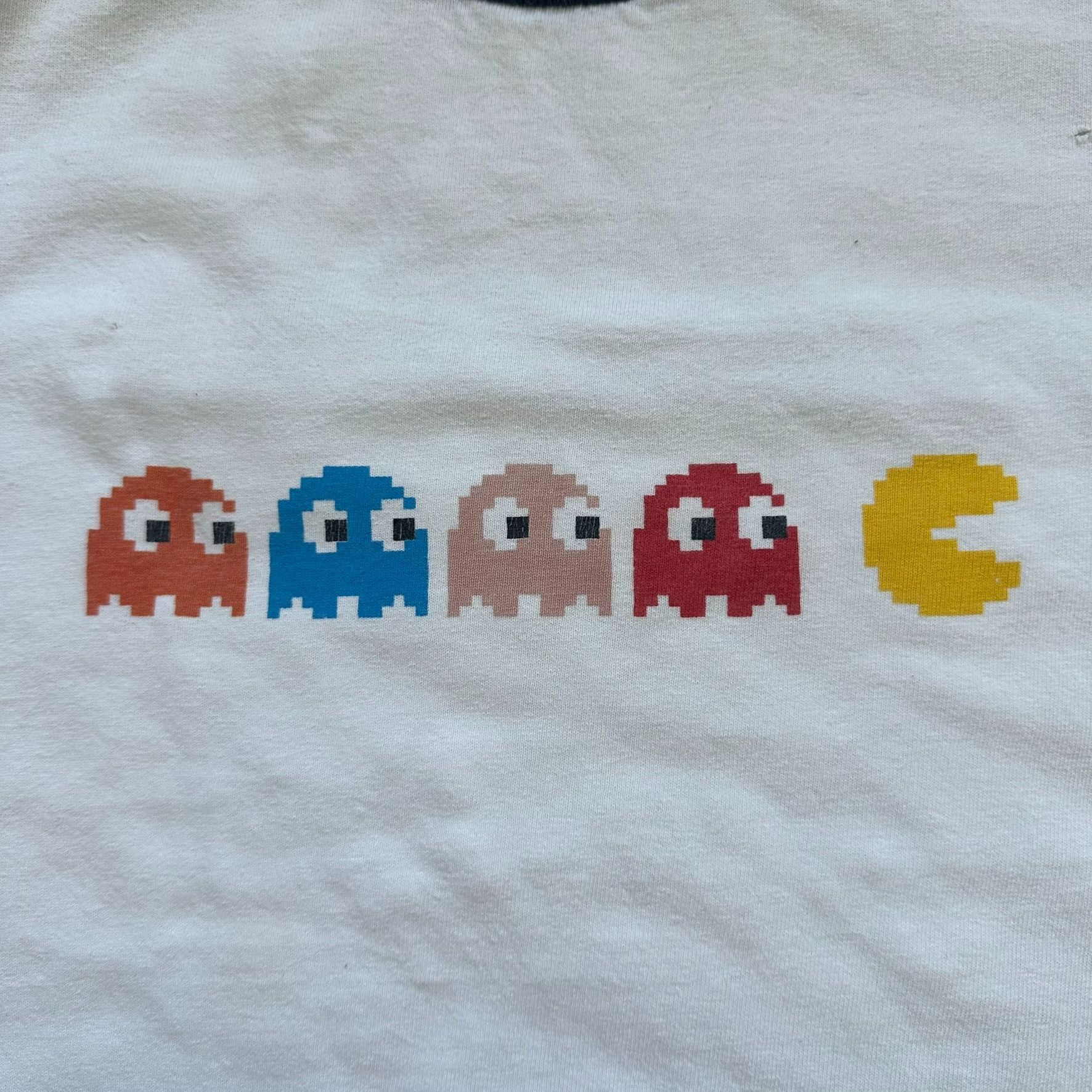Anvil Vintage Y2K Pac-Man Ghosts Ringer T-Shirt 25th Anniversary N Size US XL / EU 56 / 4 - 2 Thumbnail