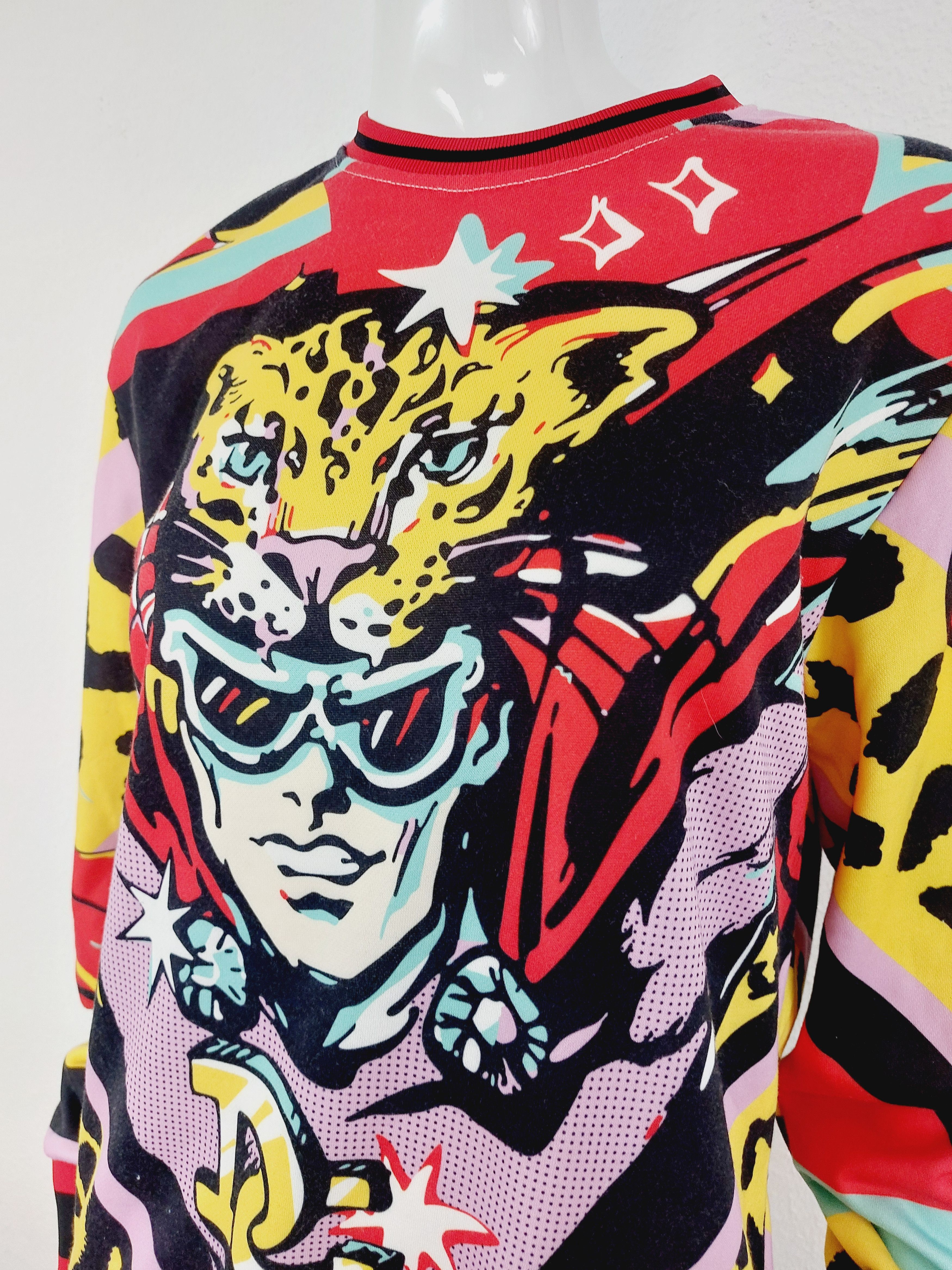 Dolce & Gabbana Dolce & Gabbana 2019 Leopard King D&G Superhero Sweatshirt Size US S / EU 44-46 / 1 - 3 Thumbnail