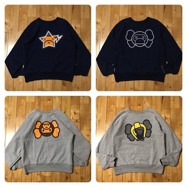Bape × Kaws × Nigo 🔥Reversible🔥 BAPE × KAWS MILO sweat shirt a bathing ape NIGO Size US S / EU 44-46 / 1 - 1 Thumbnail