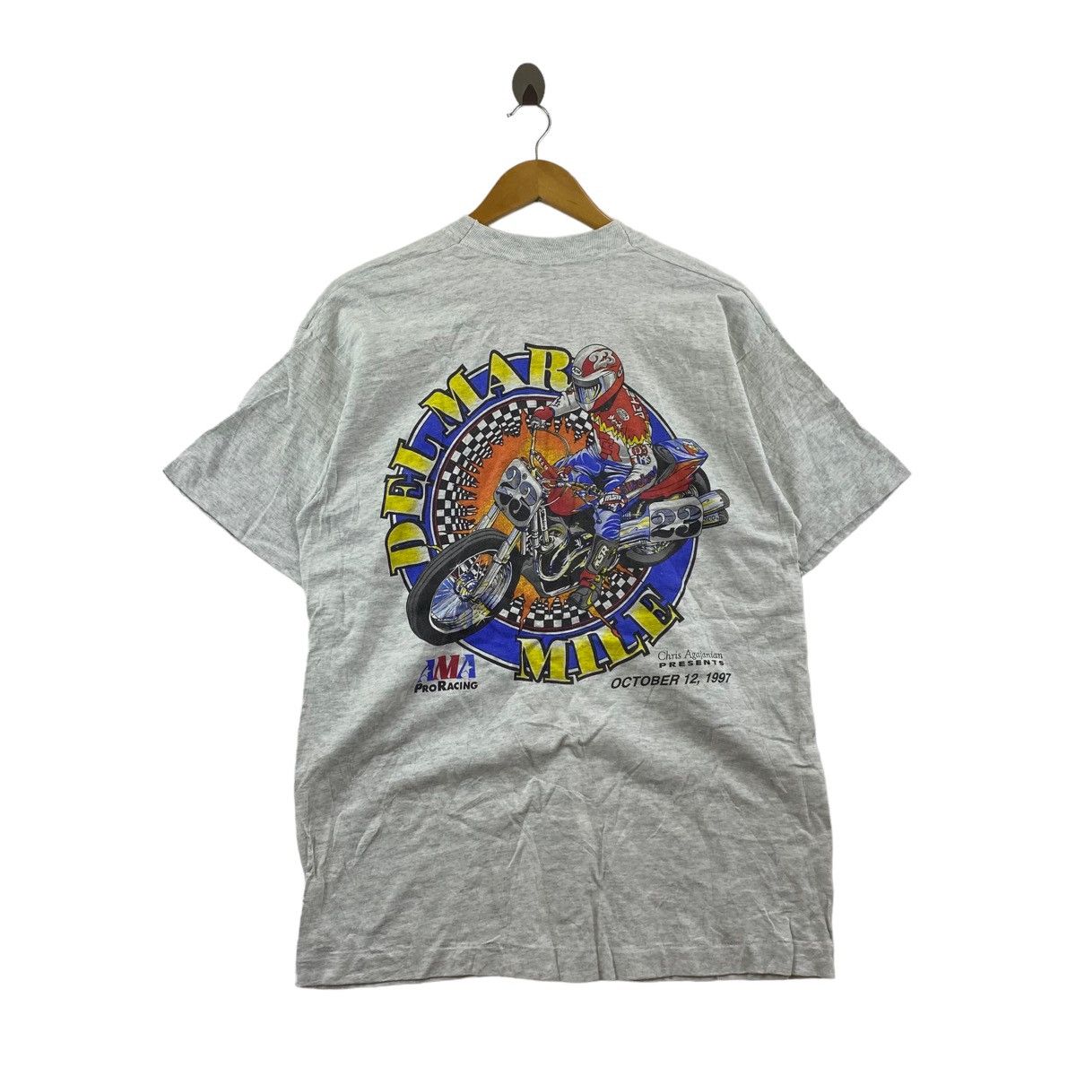 Vintage Vintage 90s DEL MAR MILE Ama Pro Racing Motocross Grey Size US M / EU 48-50 / 2 - 1 Thumbnail