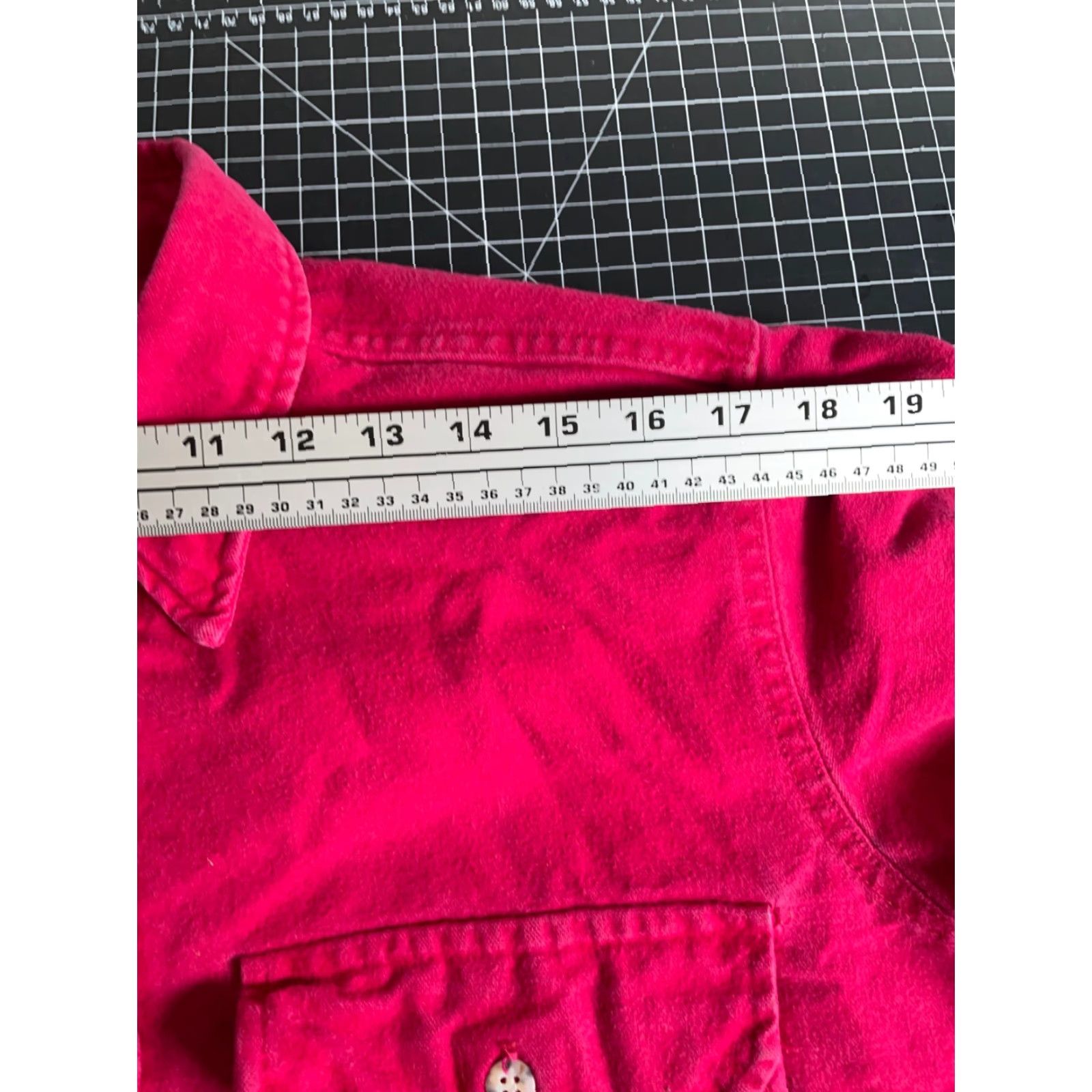 Vintage VINTAGE Five Brother Shirt Mens Large Red Chamois Button-Up Workwear 90s Grunge Retro Solid Pattern Long Sleeve Cotton Size US L / EU 52-54 / 3 - 7 Thumbnail