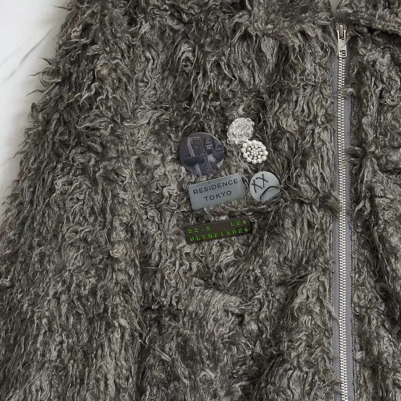 Ksubi song for the mute fuzzy badge jacket-2507 Size US XL / EU 56 / 4 - 8 Thumbnail