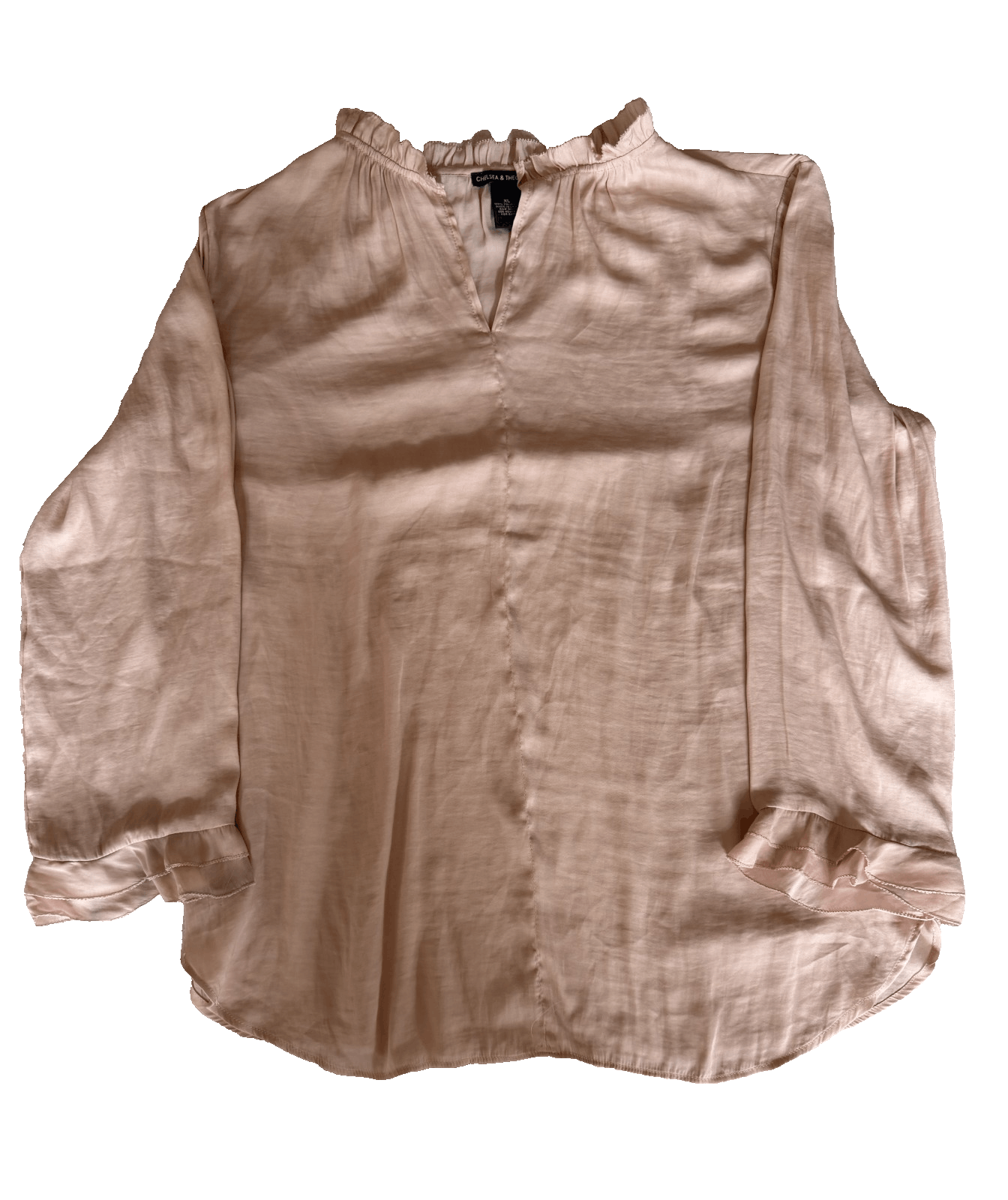 Other Chelsea & Theodore Womens XL Blush Pink Blouse Lightweight Size XL / US 12-14 / IT 48-50 - 4 Thumbnail