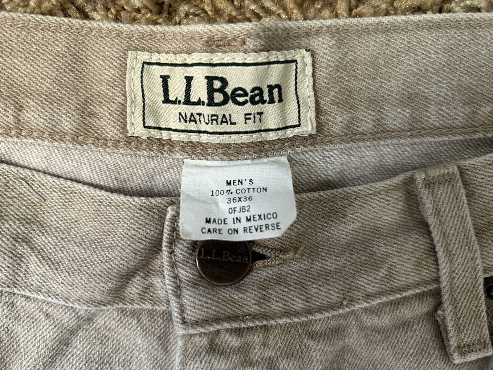 L.L. Bean L.L. Bean tan denim pants Size US 34 / EU 50 - 10 Thumbnail