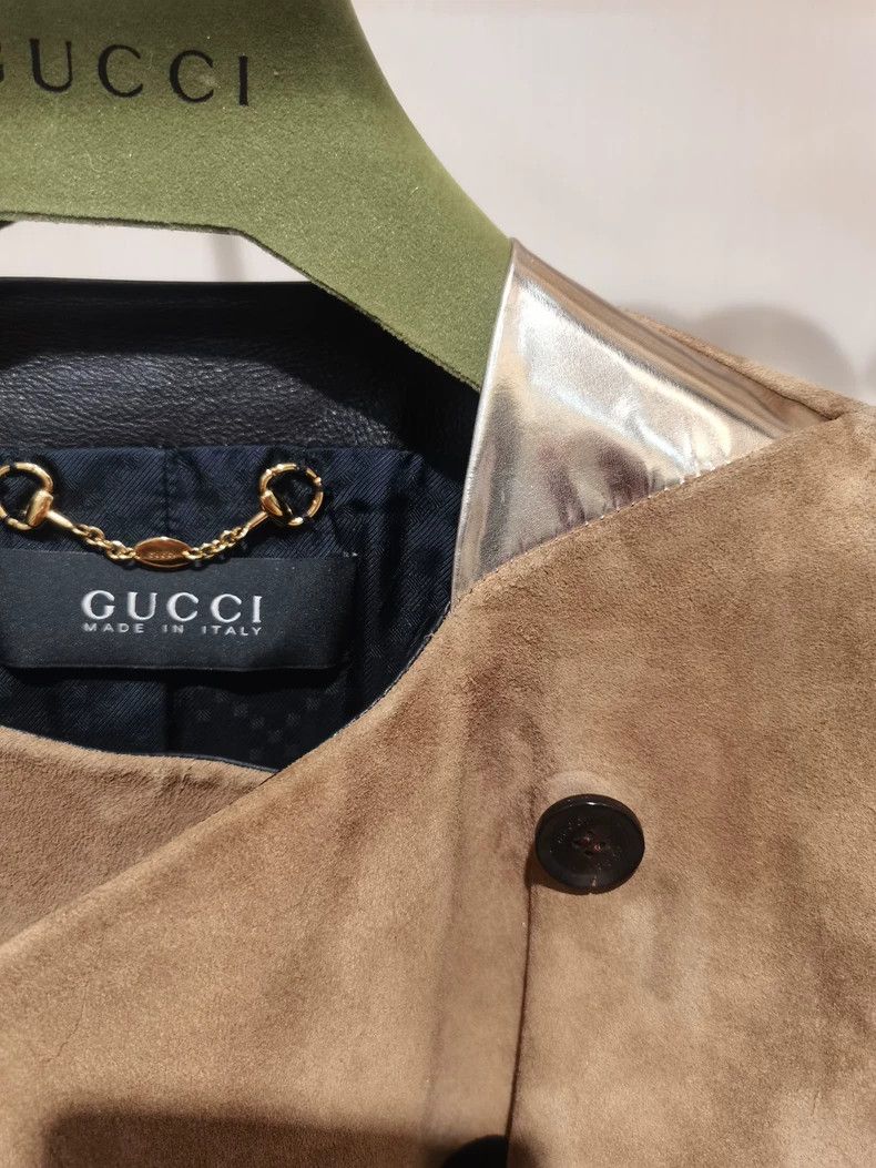 Gucci Gucci Suede stitching windbreaker jacket Size S / US 4 / IT 40 - 7 Thumbnail