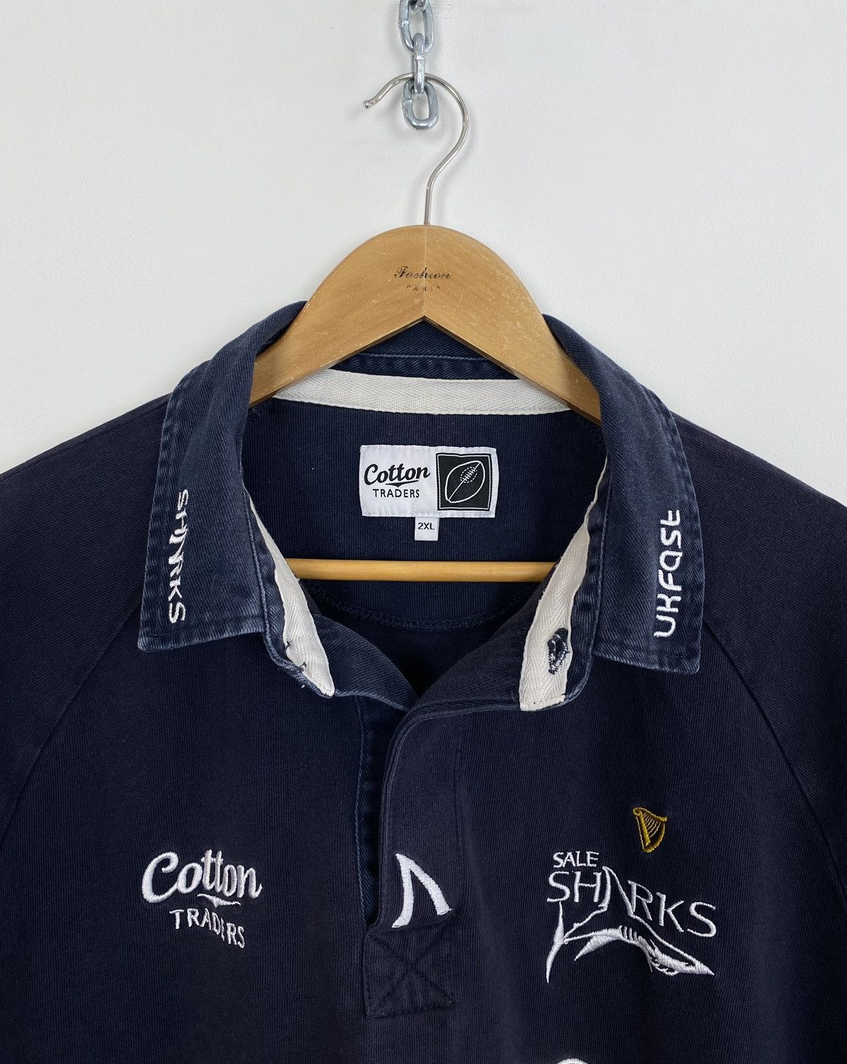 Other Cotton Traders Sale Sharks Rugby Shirt 2009-2010 Size 2XL Size US XXL / EU 58 / 5 - 5 Thumbnail