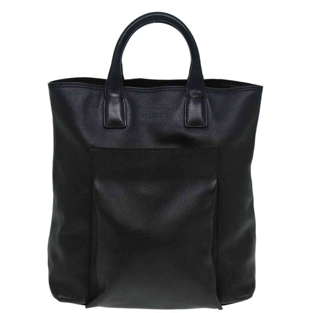 Gucci Black Leather Handbag (Pre-Owned) Size ONE SIZE - 1 Thumbnail