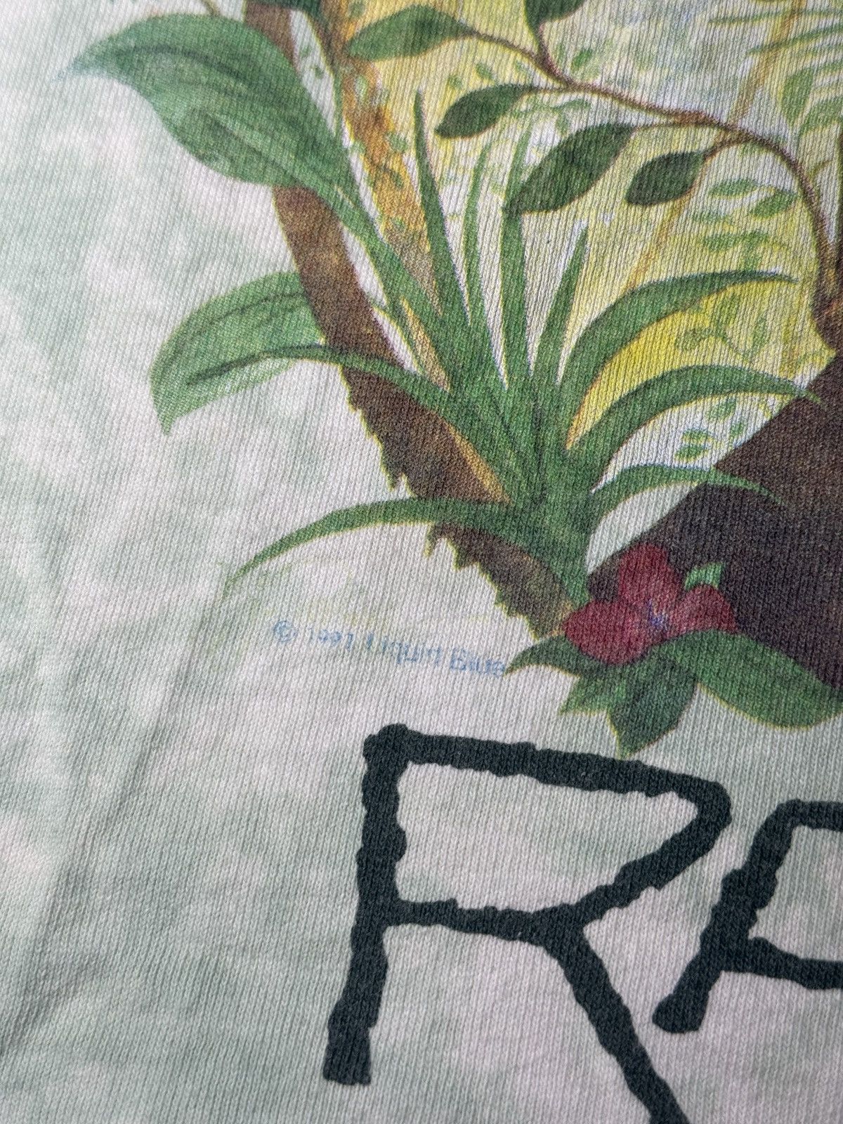 Liquid Blue × Vintage Vintage 90s Liquid Blue Rainforest Preservation AOP T Shirt Size US L / EU 52-54 / 3 - 7 Thumbnail