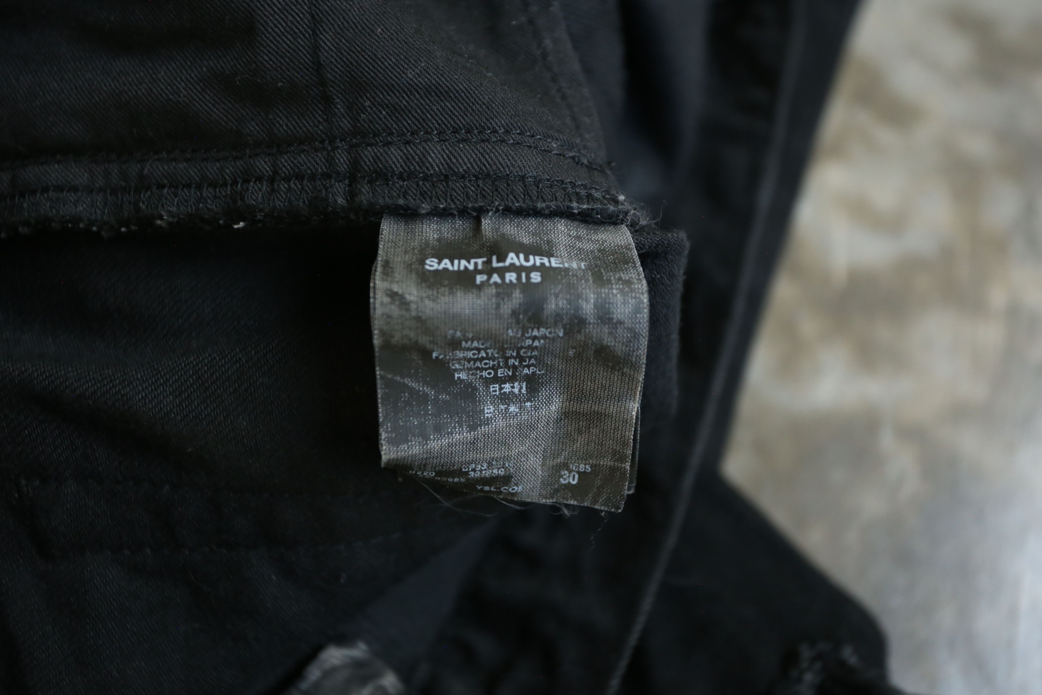 Saint Laurent Paris SLP - Hedi Slimane - F/W 15 - D02 Crash Denim Jean Size US 30 / EU 46 - 5 Thumbnail